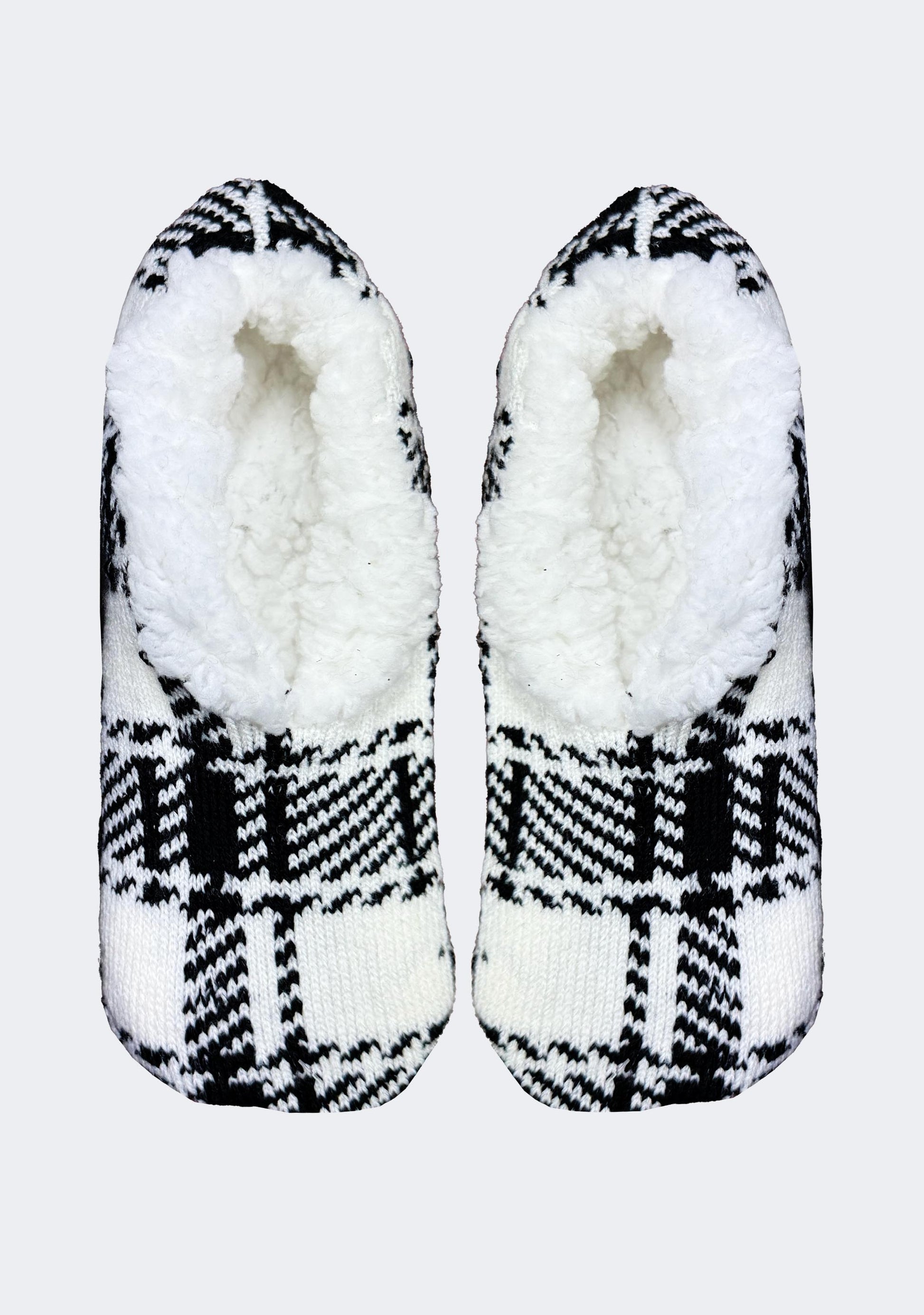 Sofsole Women's Fireside Cozy Slipper Socks White/Black