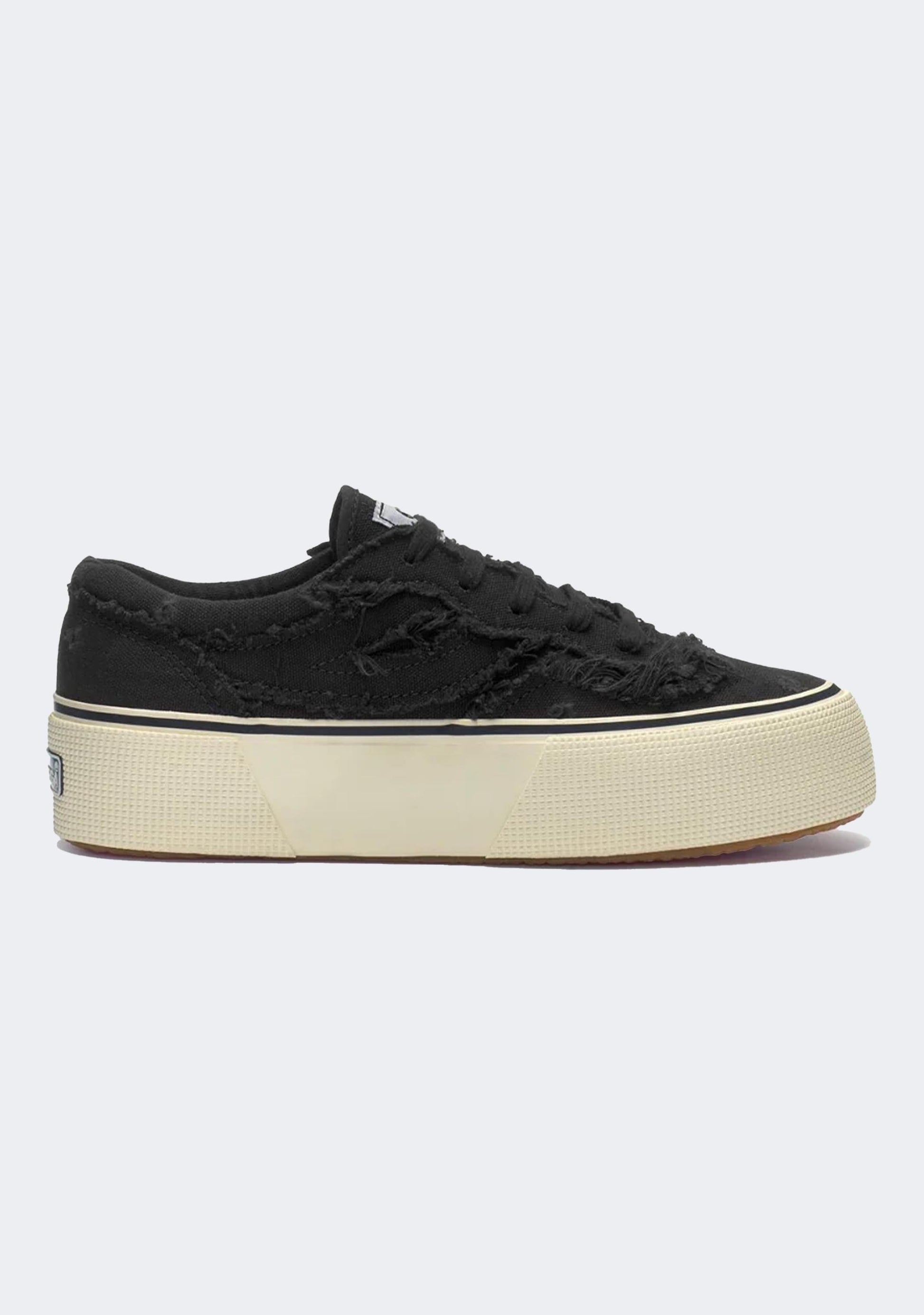 Superga 3041 Revolley Fringed Stone Washed Platform