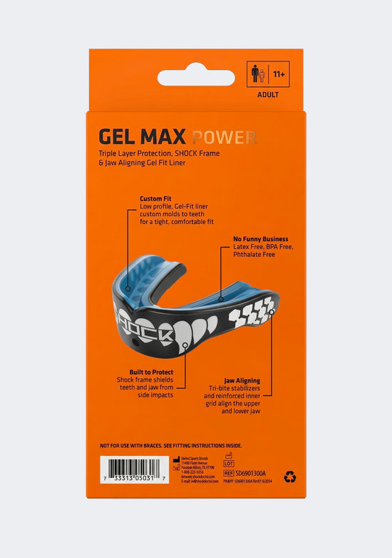 Shock Doctor Adults Gel Max Power Mouthguard