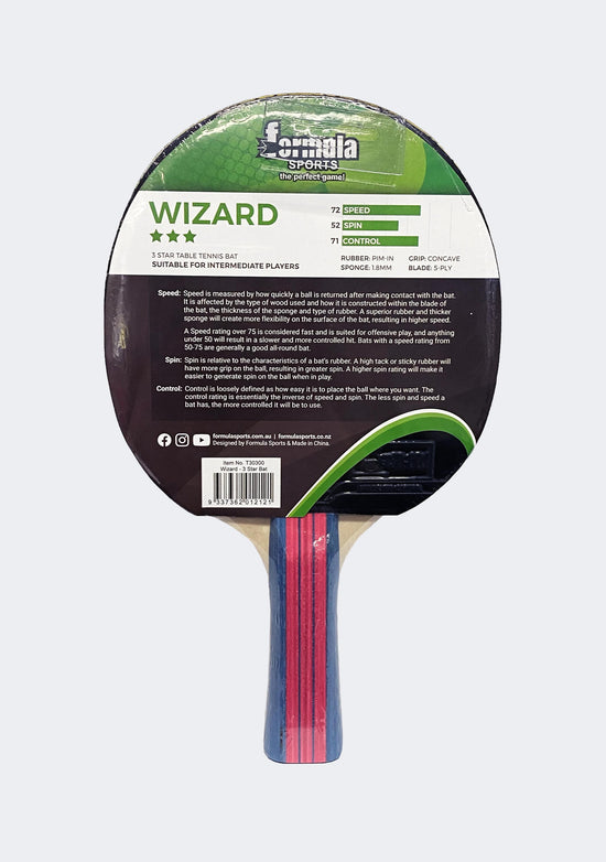 Formula Sports Wizard 3 Star Table Tennis Bat