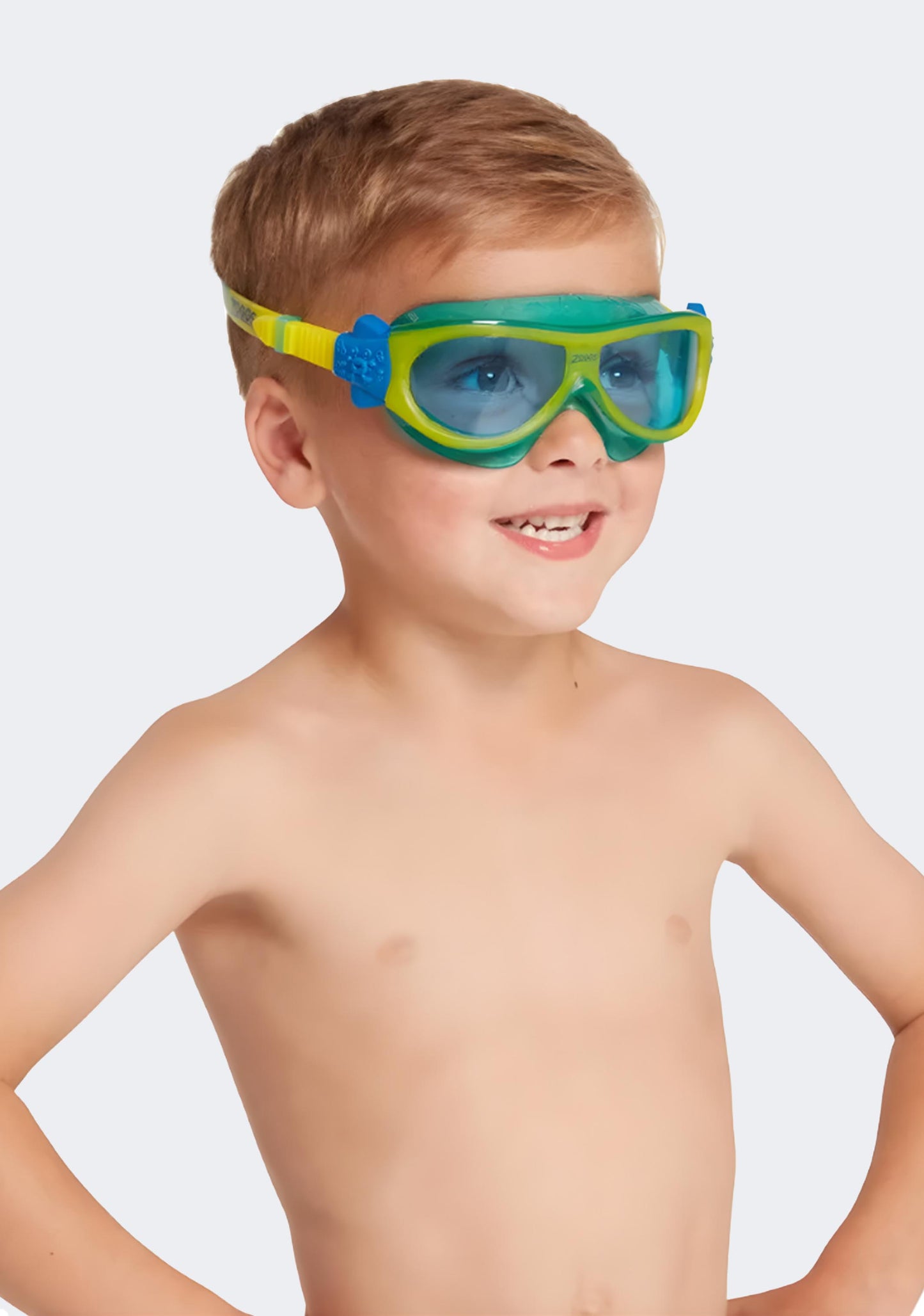 Zoggs Kids' Phantom Mask Green/Yellow