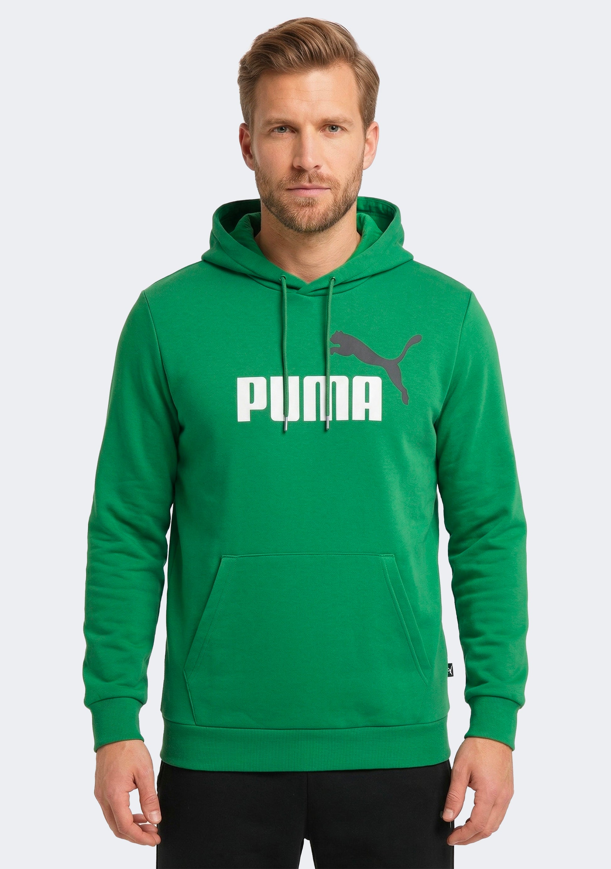 Puma Men's Essentials+ Two-Tone Big Logo Hoodie