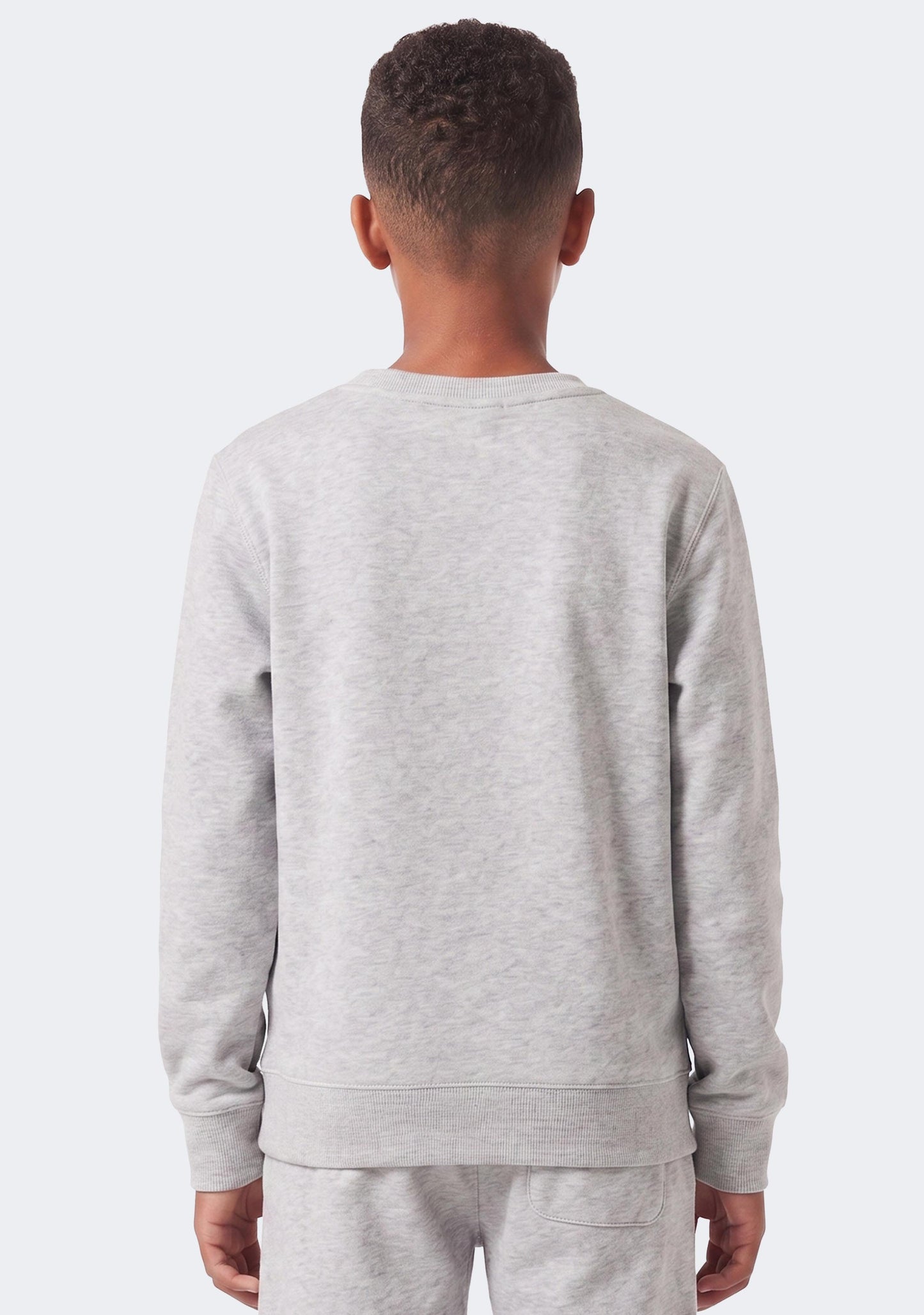 Champion Kids’ Script Logo Crew Oxford Heather