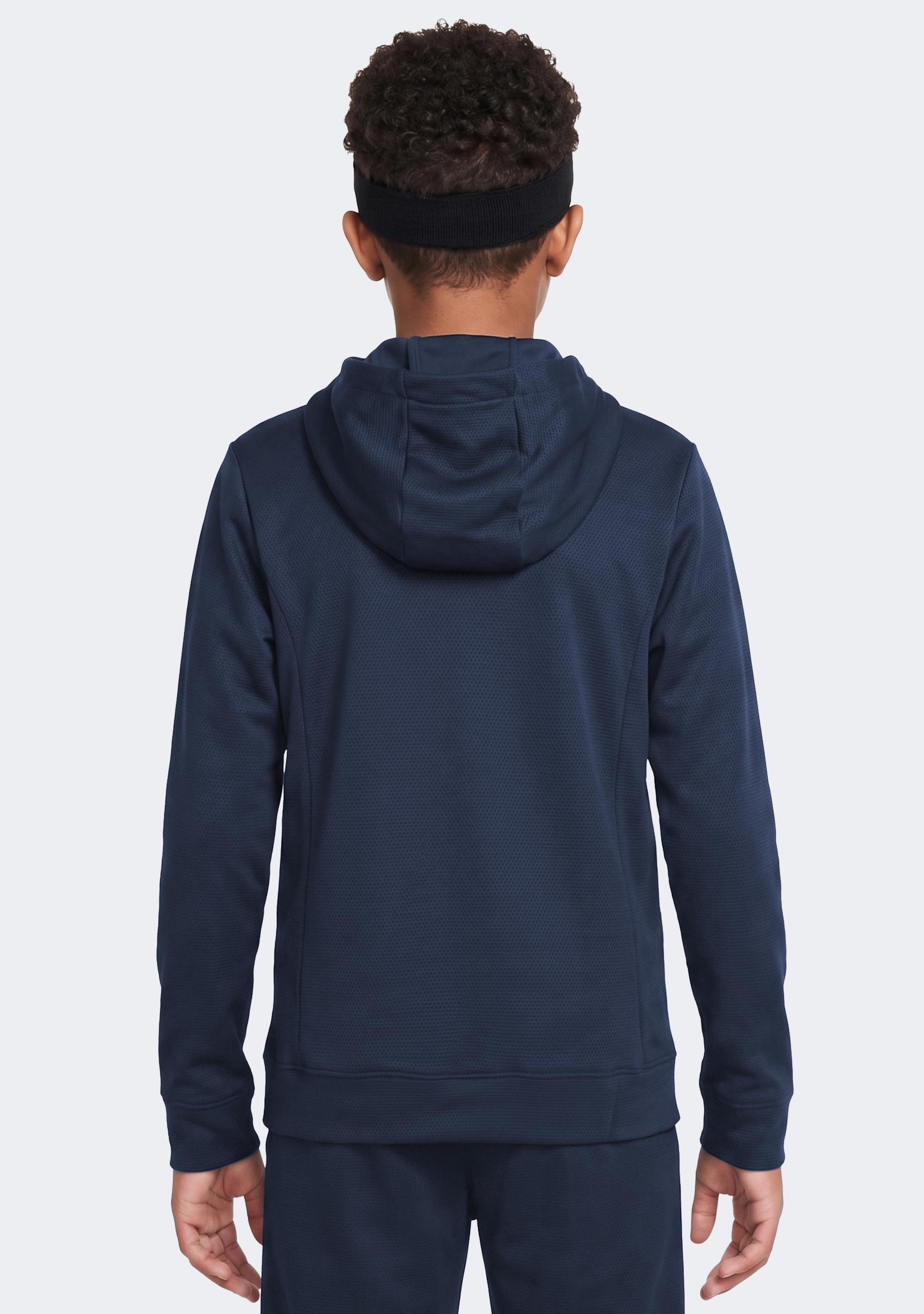 Nike Kids' Team Basketball Full Zip Stock Hoodie Navy