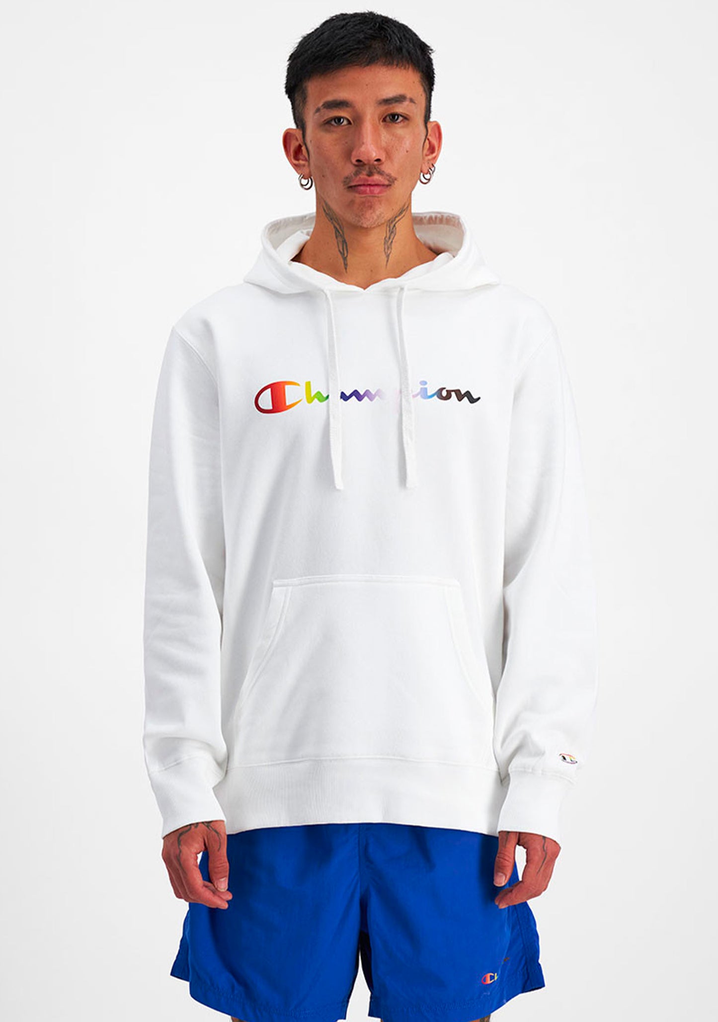 Champion Mens Athletic Pride Script Hoodie