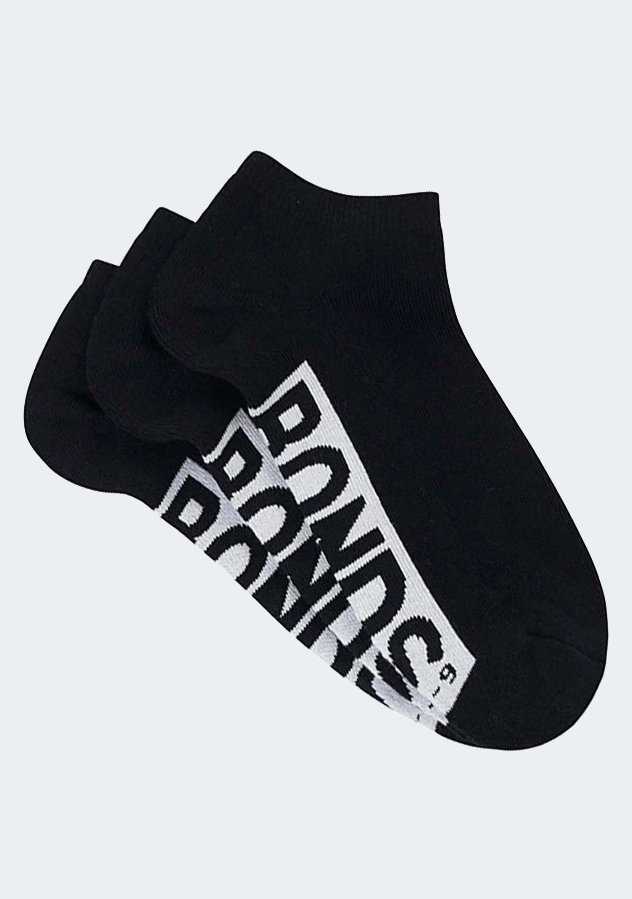 Bonds Men's Cushioned Low Cut 3 Pack Black