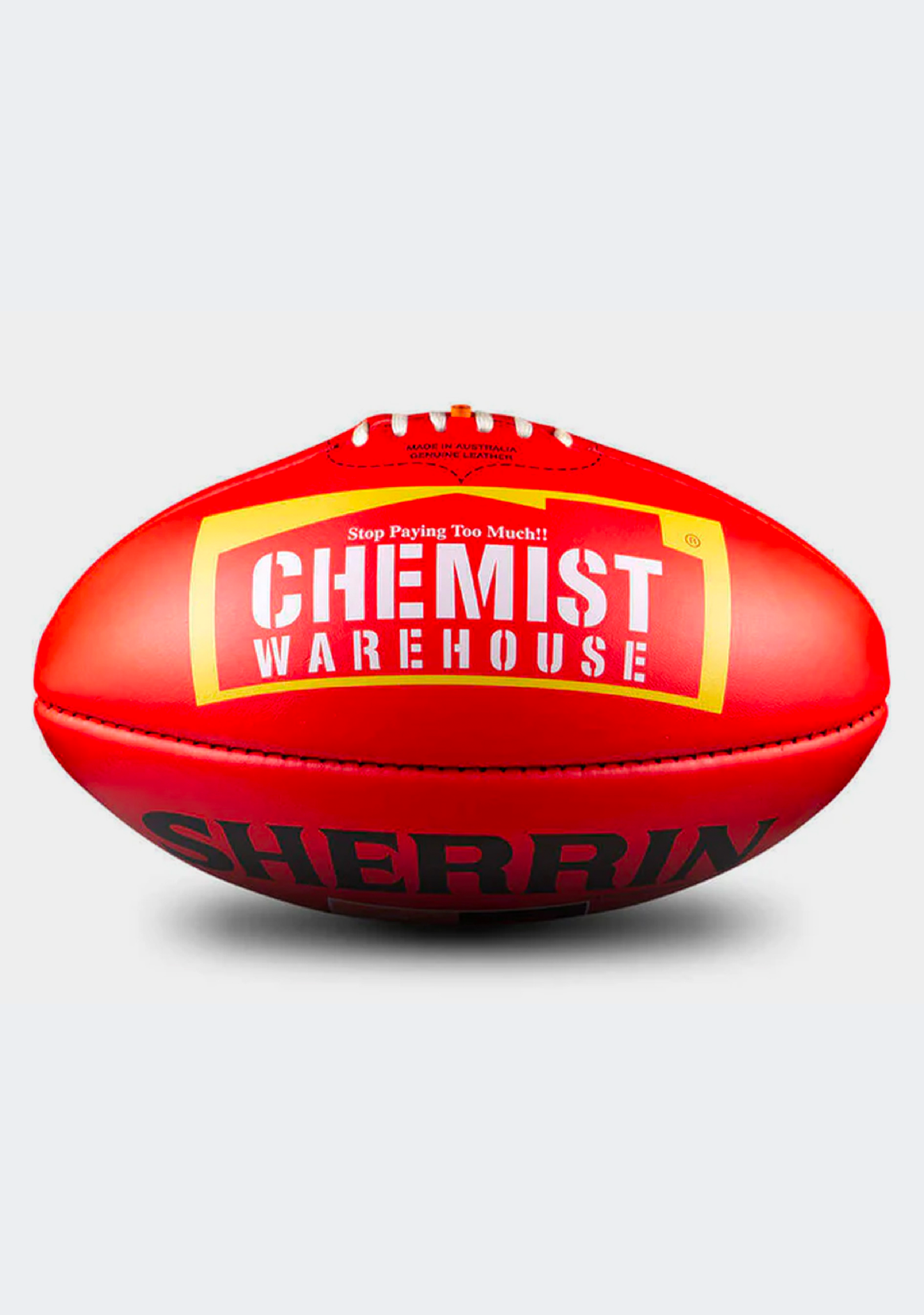 Sherrin KB Red Blemish AFLW Leather Game Ball