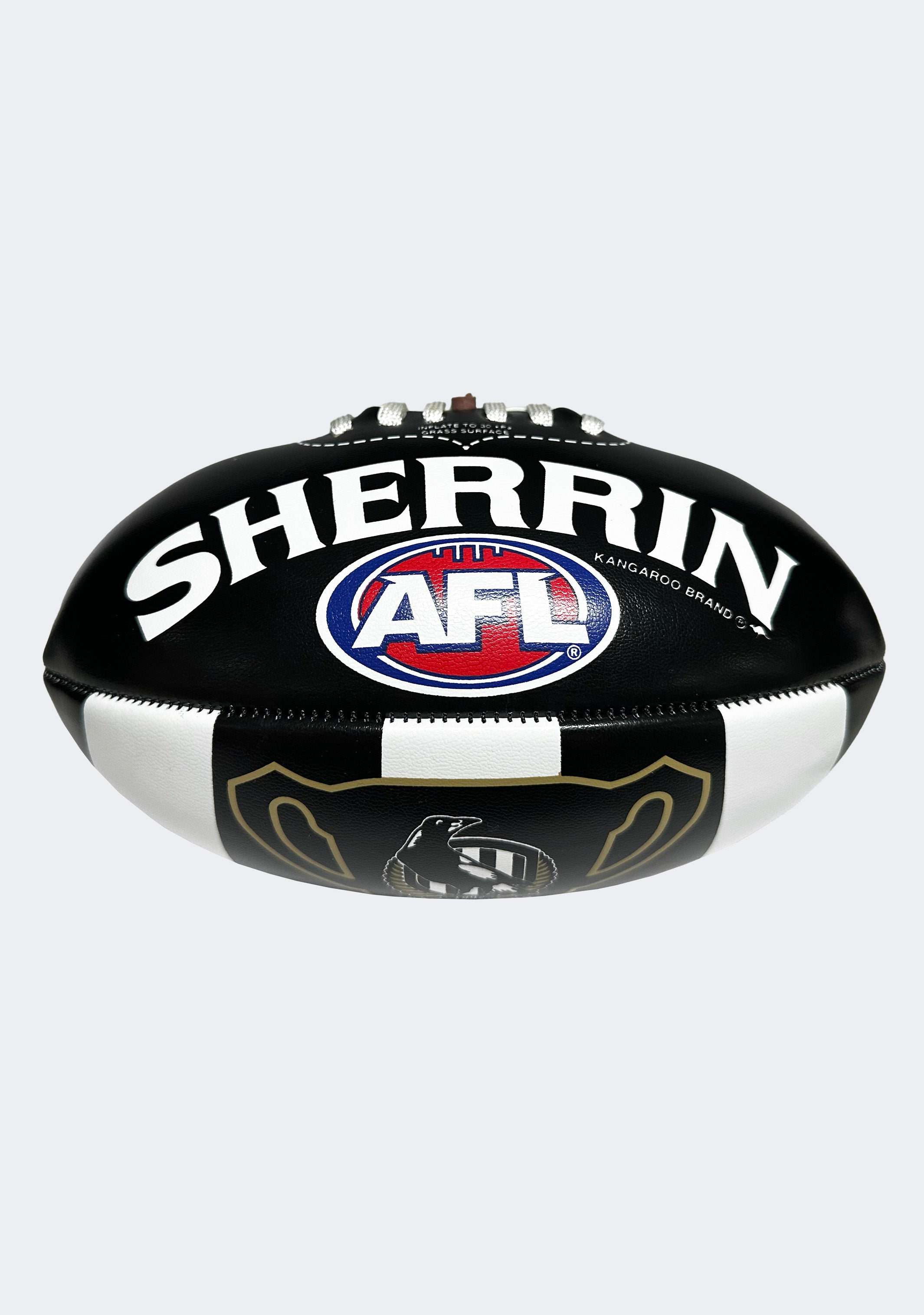 Sherrin AFL Collingwood Magpies 2023 Premiers Mini Footy 20cm