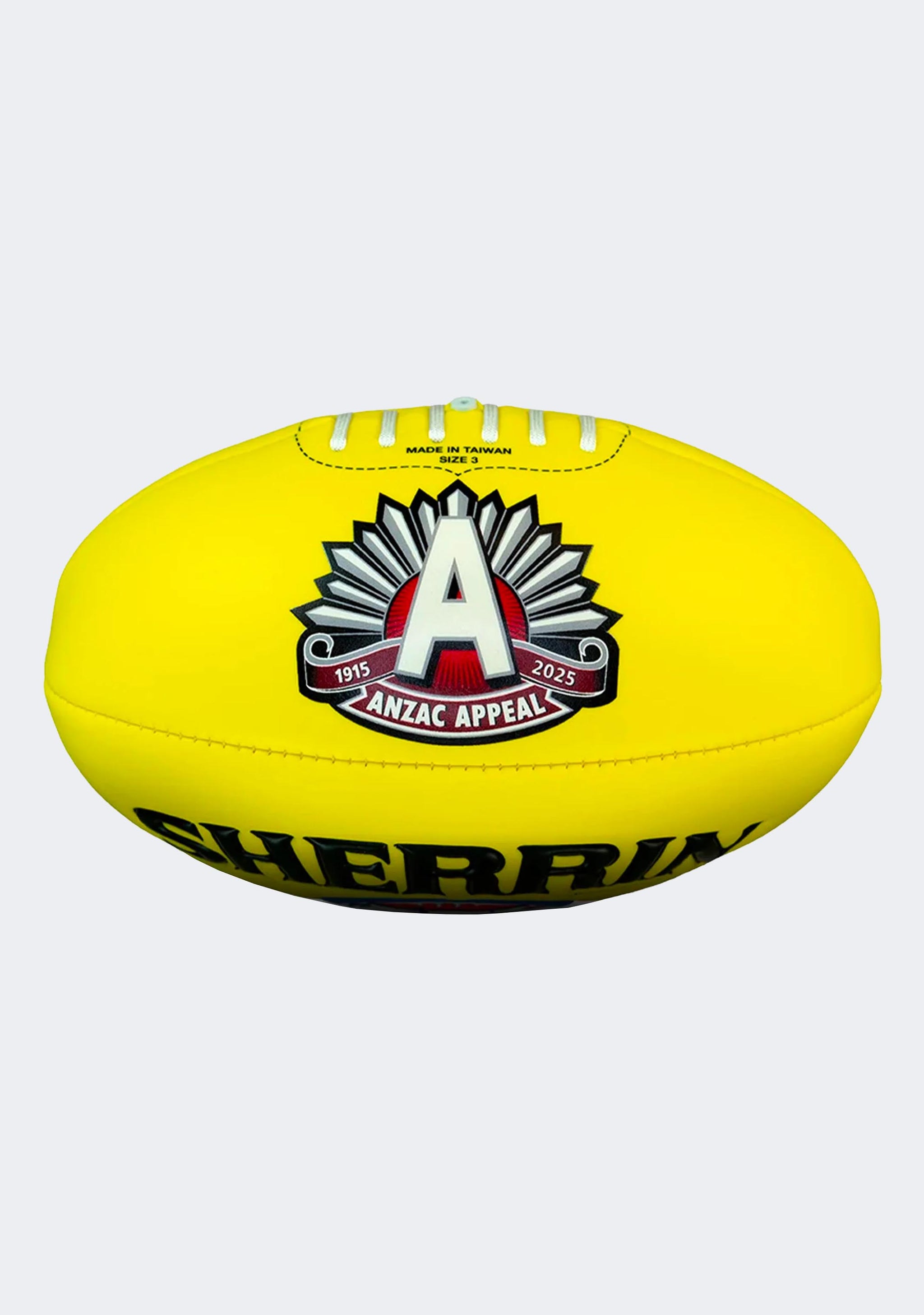 Sherrin 2025 ANZAC Day Super Soft Touch Football Yellow
