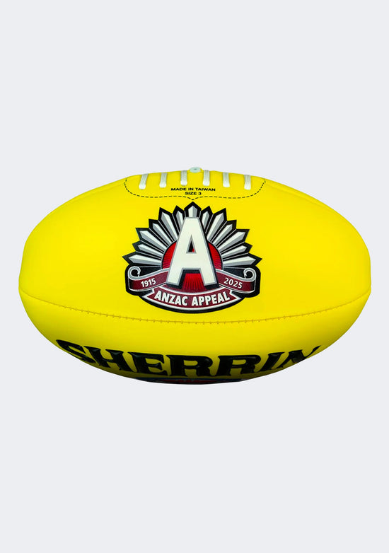 Sherrin 2025 ANZAC Day Super Soft Touch Football Yellow