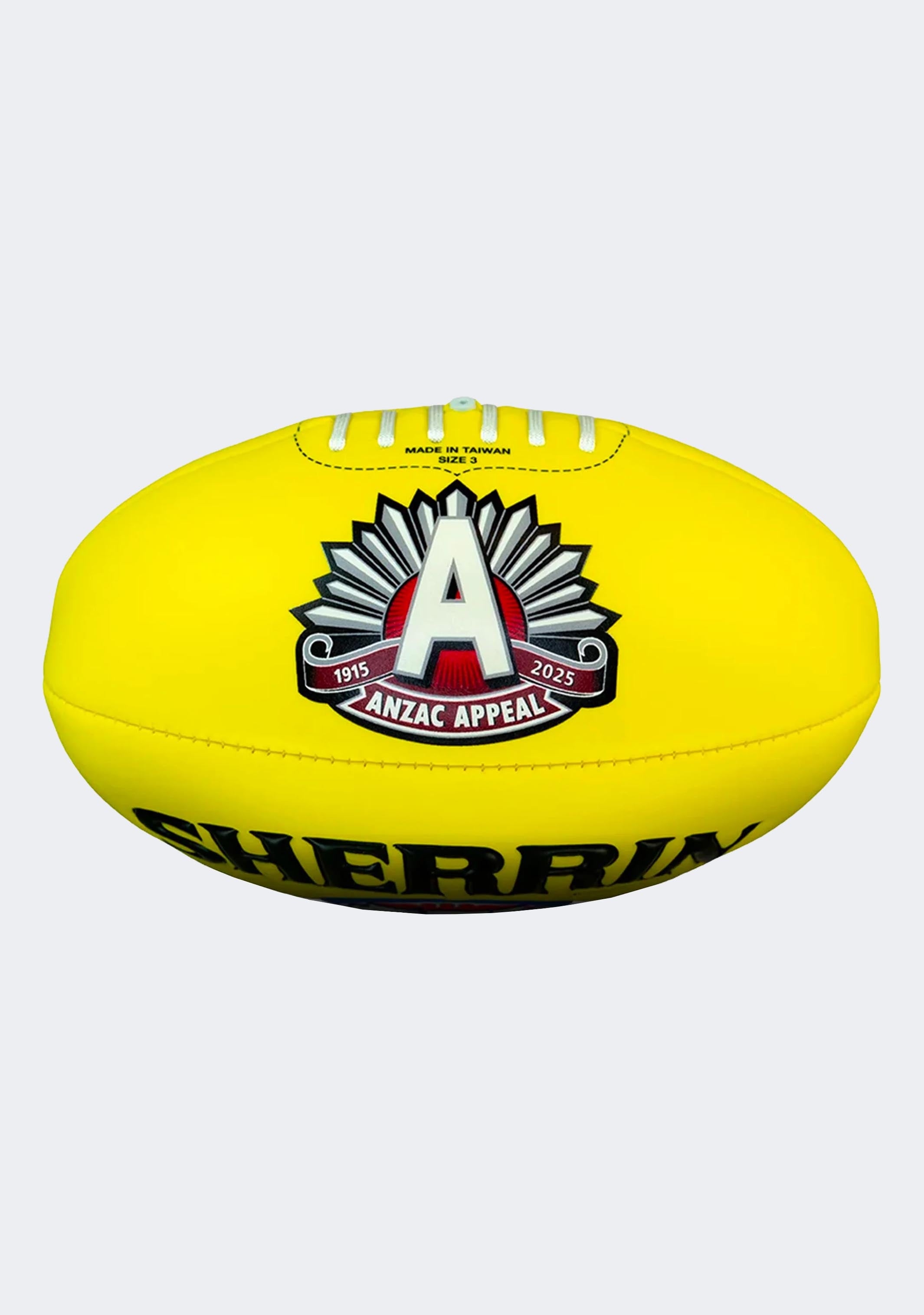 Sherrin 2025 ANZAC Eve Super Soft Touch Football Yellow