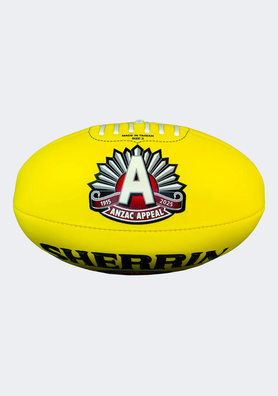 Sherrin 2025 ANZAC Eve Super Soft Touch Football Yellow