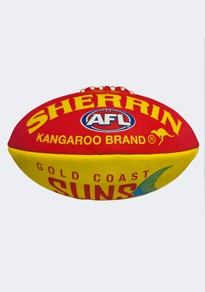 Sherrin Gold Coast Suns Rubber Synthetic Footy