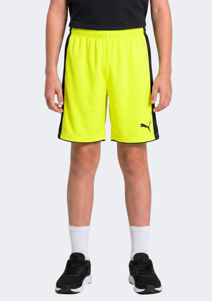 Puma Kids' Tournament Shorts Fluro Yellow