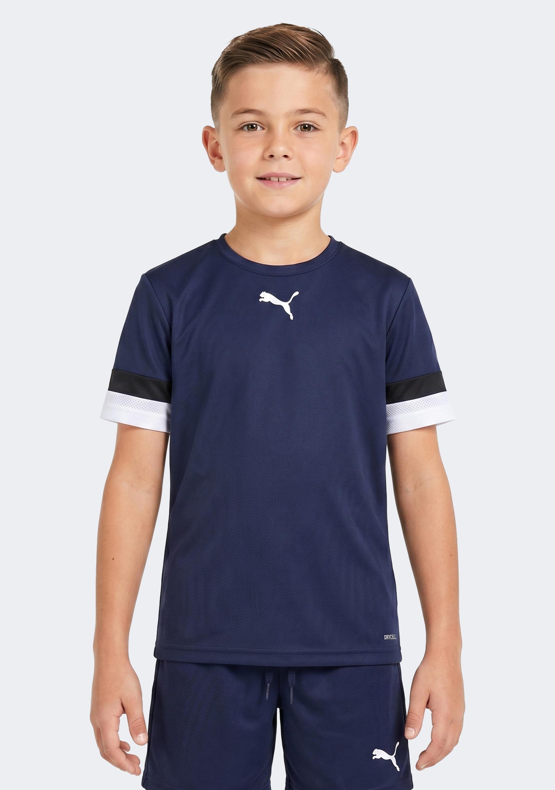 Puma Kids' TeamRISE Jersey Peacoat/White