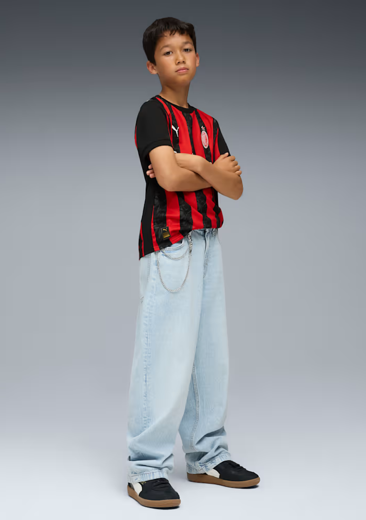 Puma Kids' AC Milan 25/26 Home Jersey