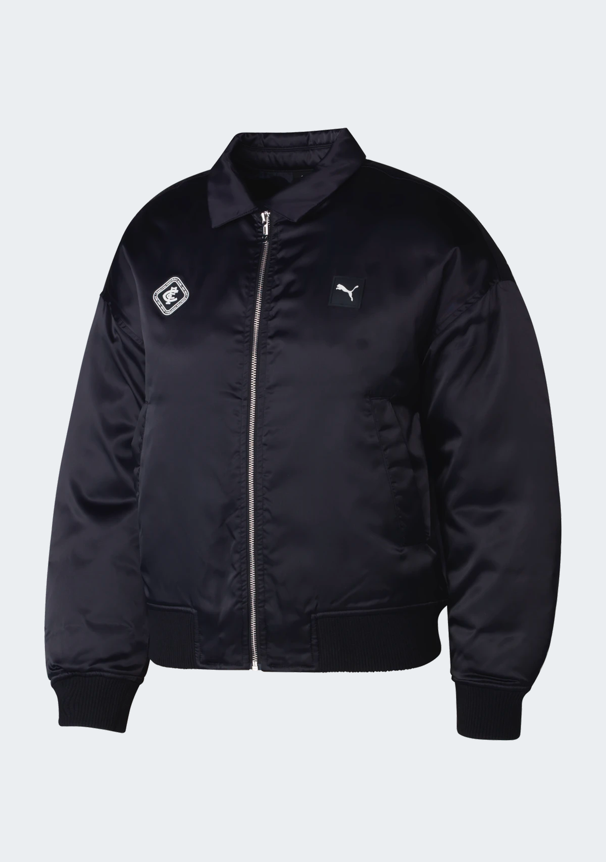 Puma Women's Carlton Blues 2026 Satin Bomber Jacket