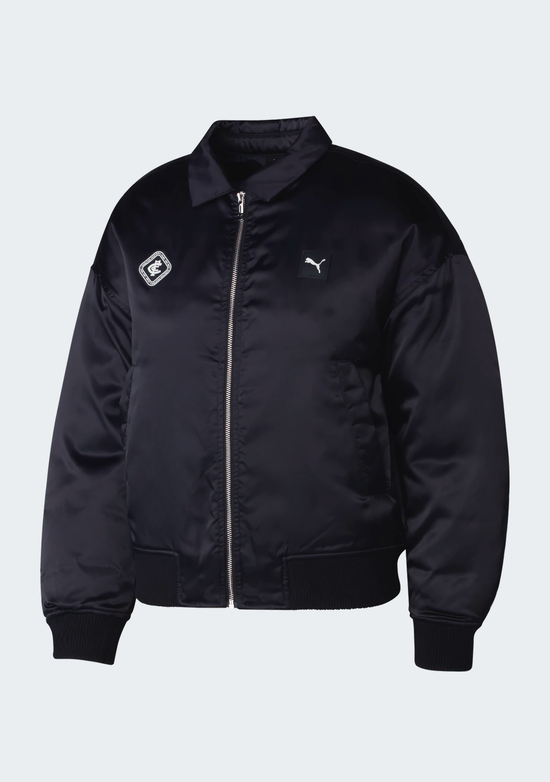Puma Women's Carlton Blues 2026 Satin Bomber Jacket