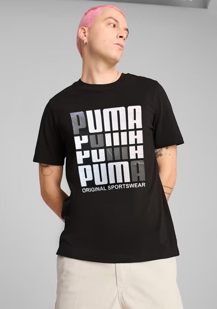 Puma Men's Repeat Brand Graphic Tee