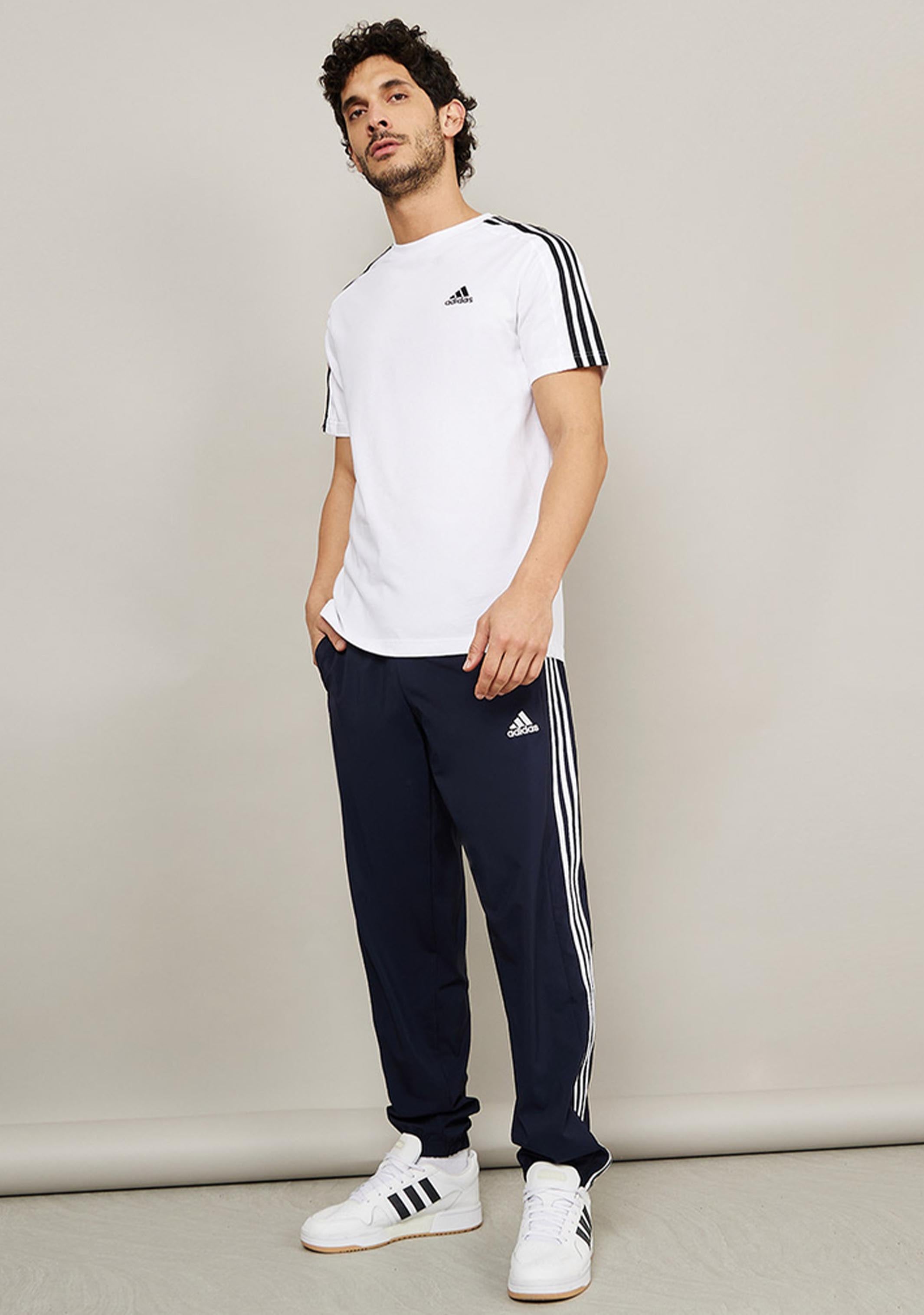 Adidas Men's ESS 3 Stripe SJ Tee