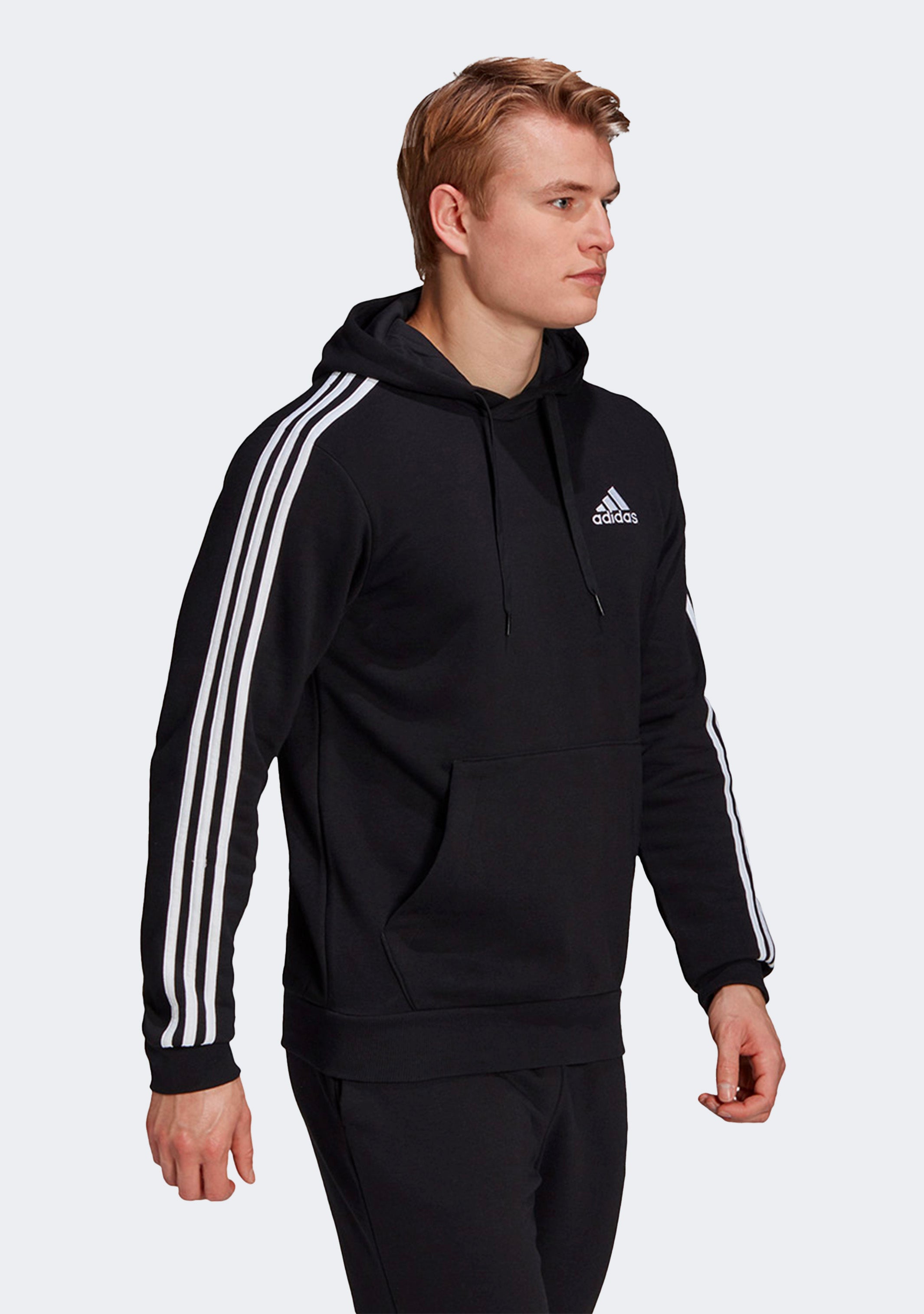 Adidas Men's Essentials Fleece 3-Stripes Hoodie