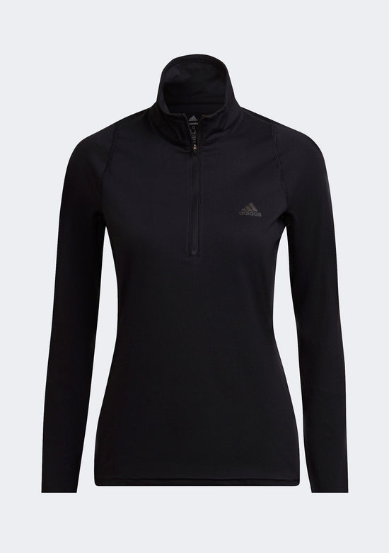 Adidas Women’s Run Fast Half-Zip Long Sleeve Sweatshirt