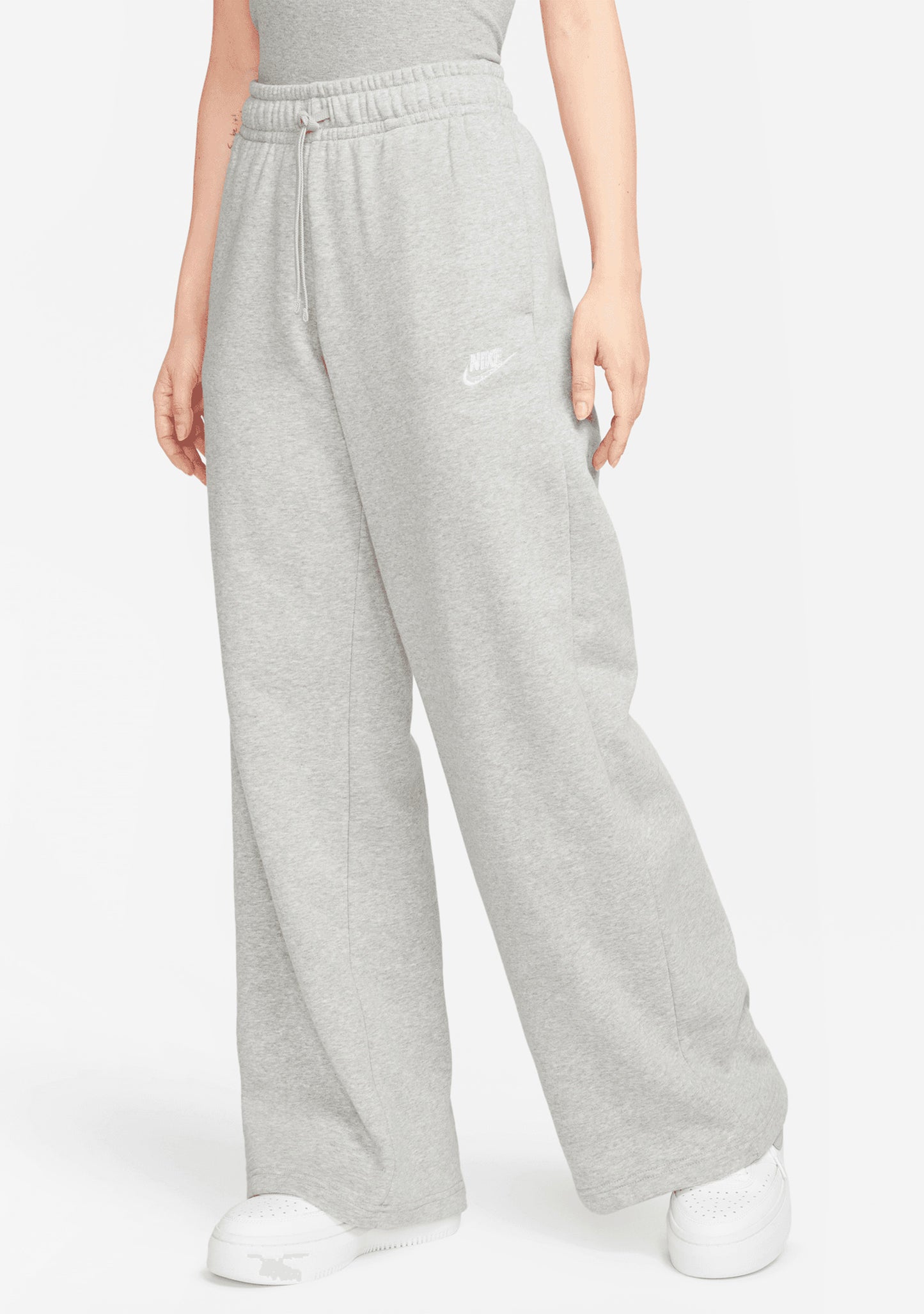 Nike Women's Mid-Rise Wide-Leg Fleece Sweatpants