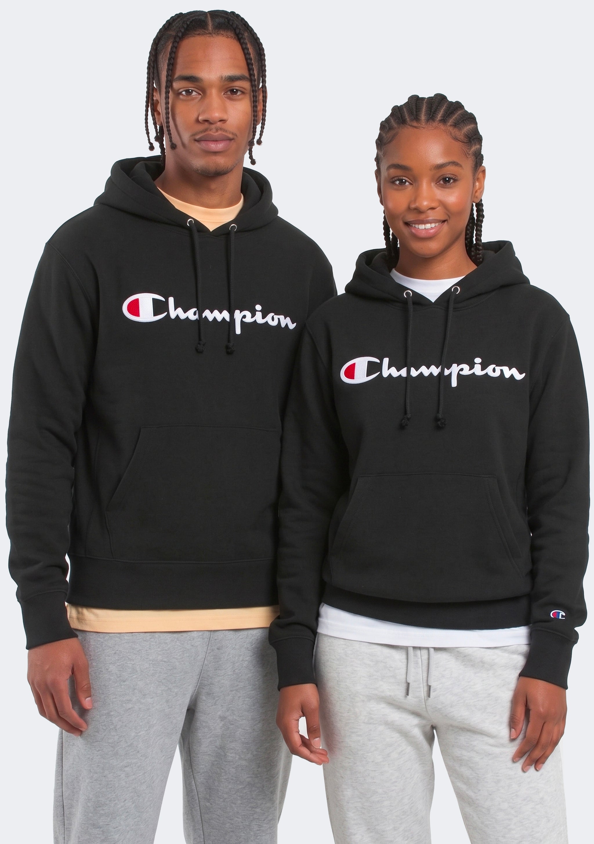 Champion Men's Reverse Weave Script Logo Hoodie