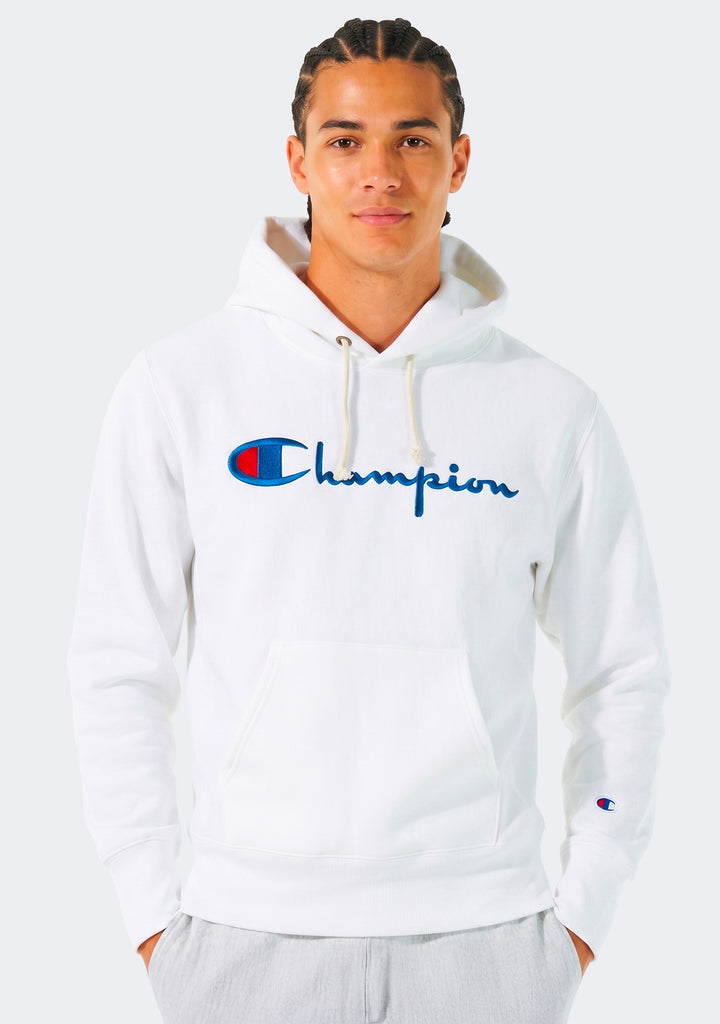 Champion Men's Reverse Weave Script Hoodie