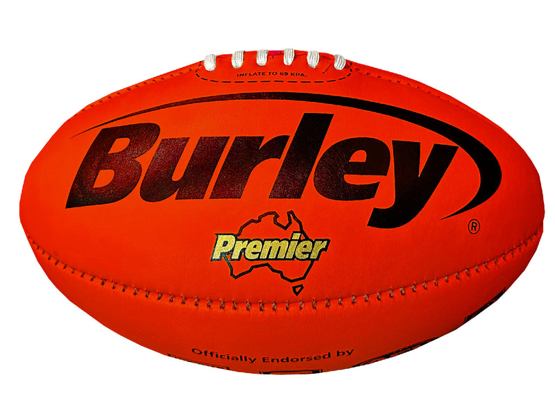 Burley Premier Official Size Football Red <br> Slightly Blemished