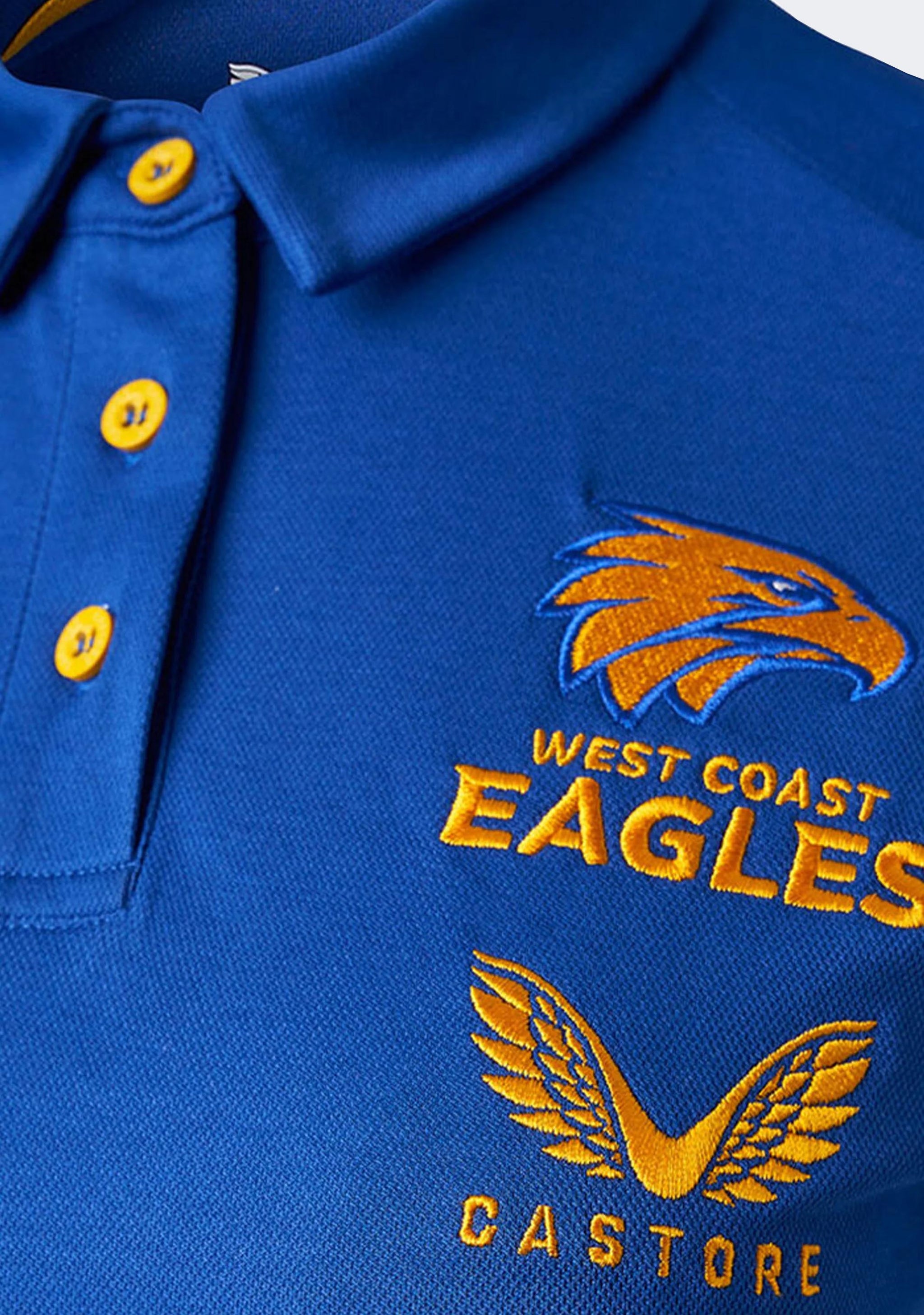 Castore Women's West Coast Eagles Media Polo 2022
