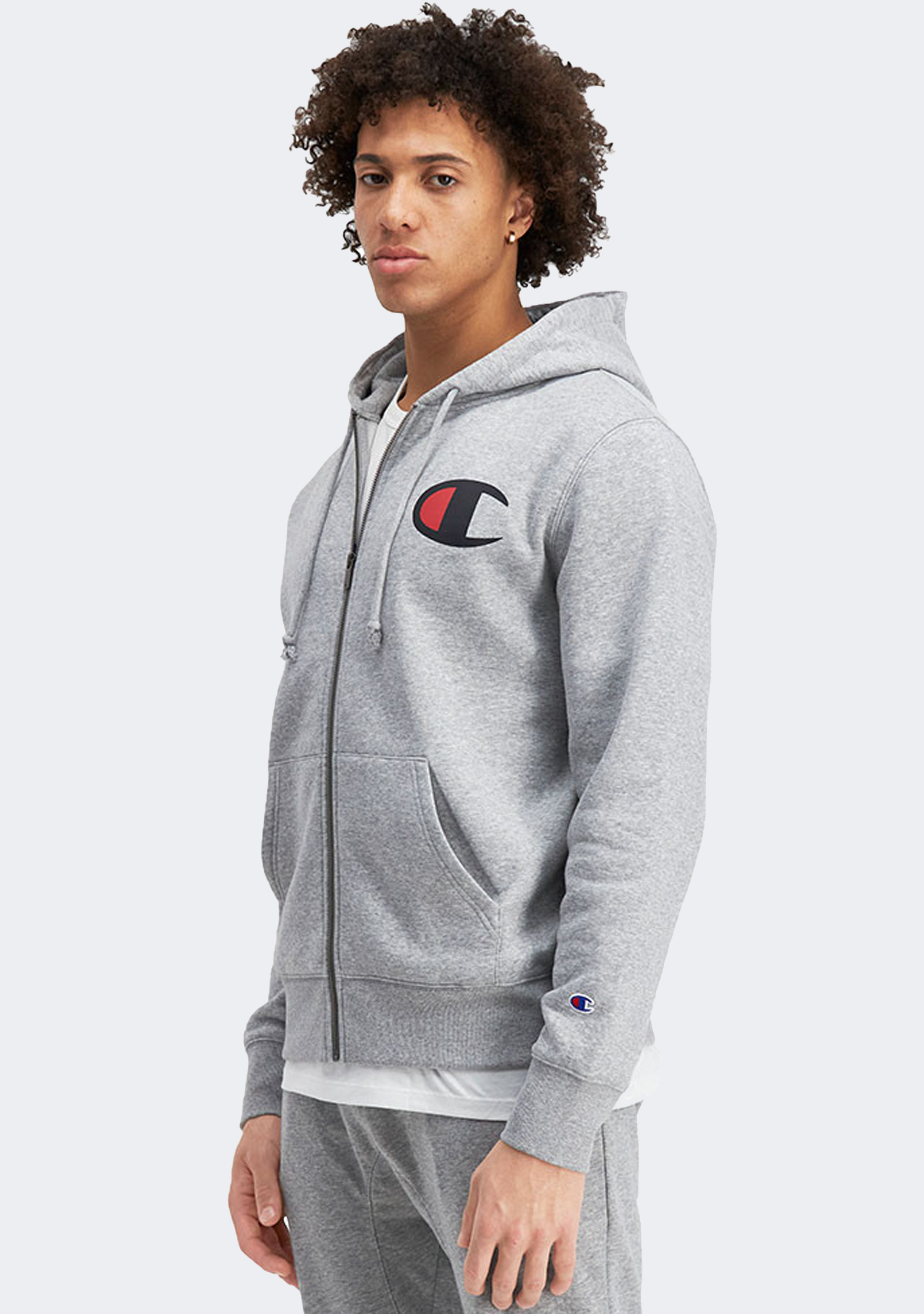Champion Mens C Logo Zip Hoodie