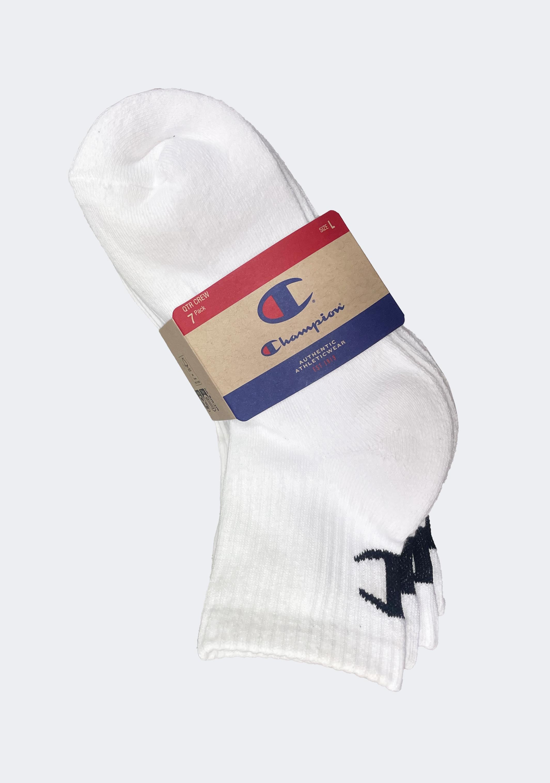 Champion Kids' Quarter Crew Socks (7 Pack)