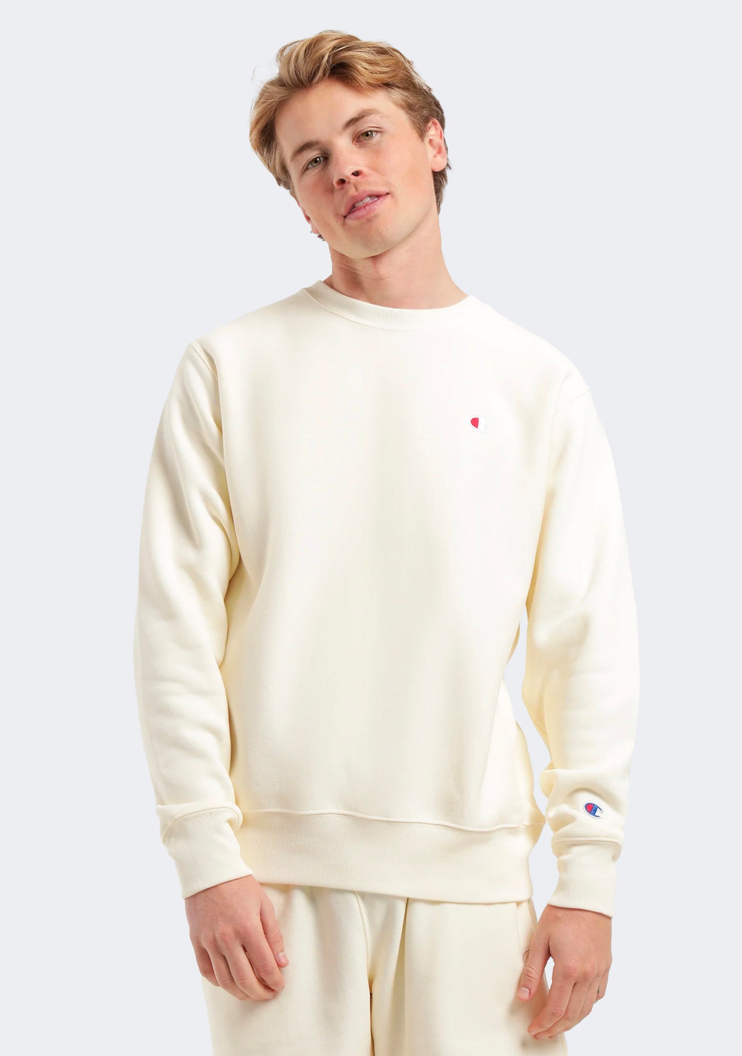 Champion Men's Reverse Weave Small C-Logo Crew