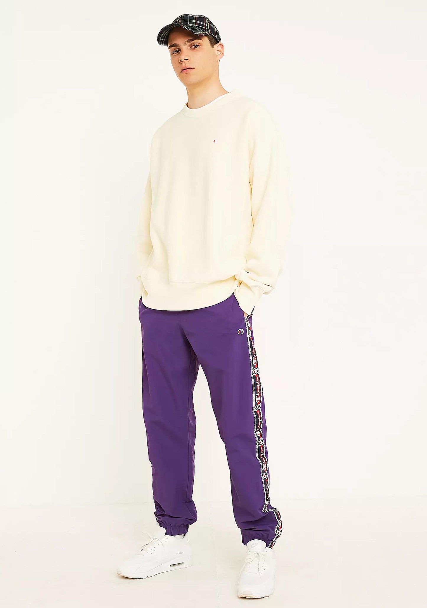 Champion Men's Reverse Weave Small C Crew