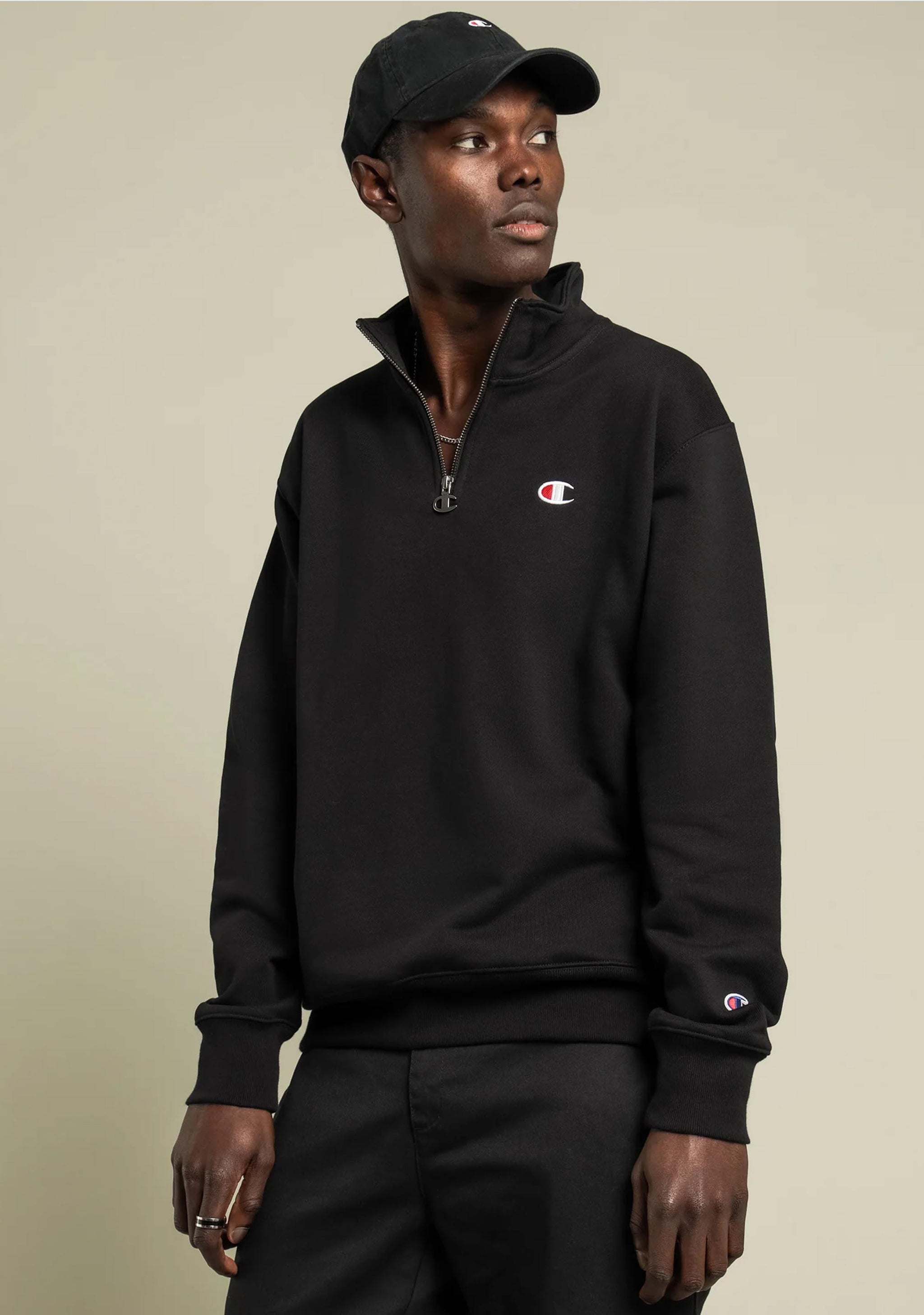 Champion Men's Reverse Weave Terry Quarter Zip