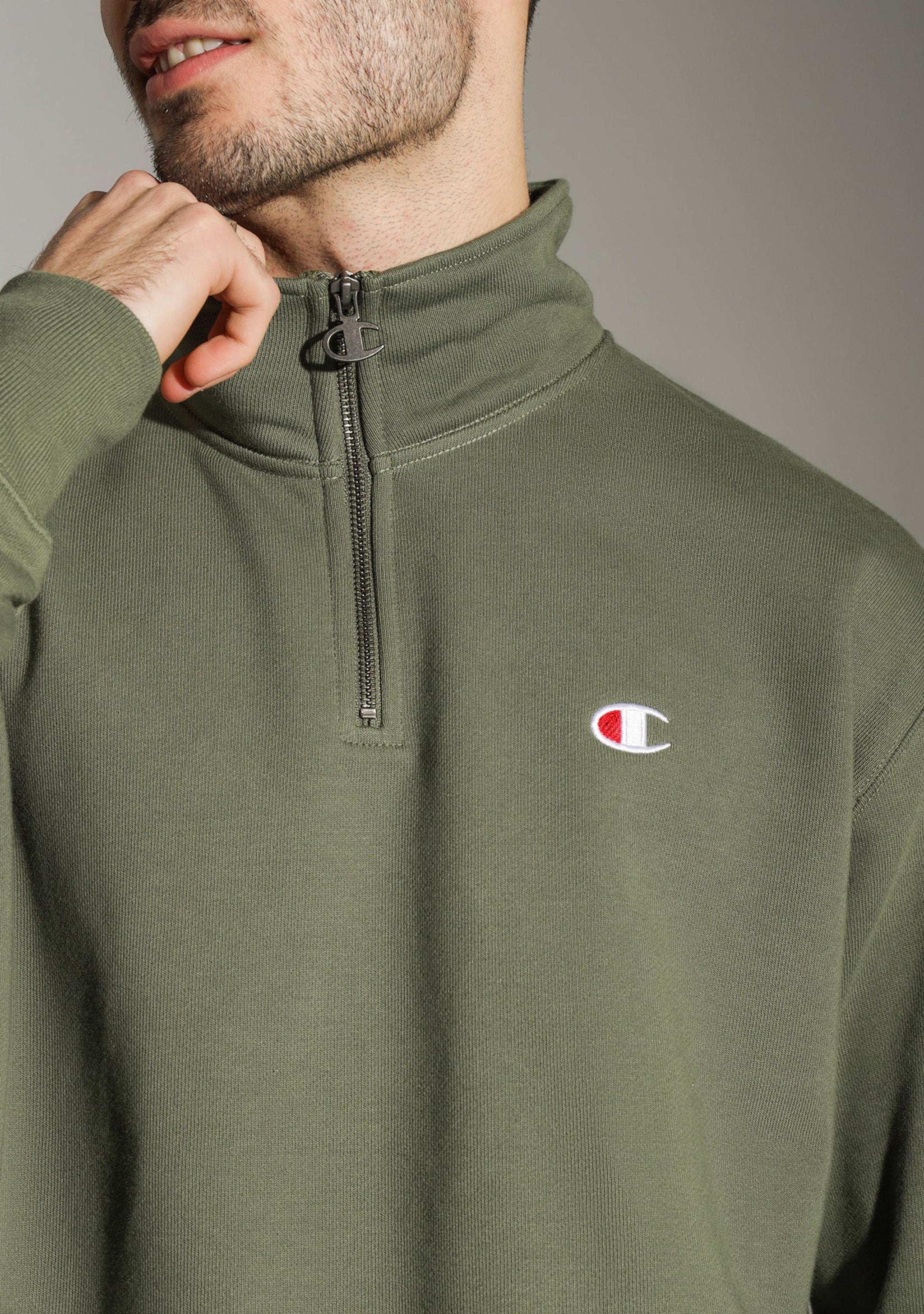 Champion Men's Reverse Weave Terry Quarter Zip