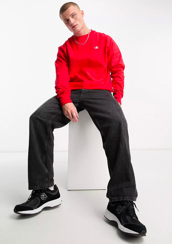 Champion Men's Reverse Weave Small C-Logo Crew