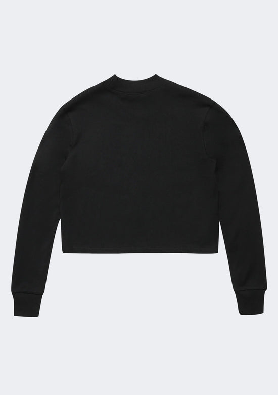 Champion Women's Heritage Mock Long Sleeve Cropped Tee