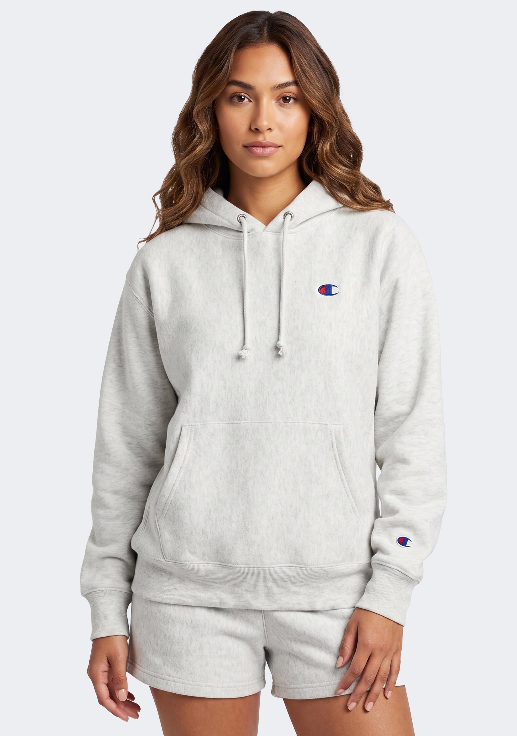 Champion Women's Reverse Weave Small C Logo Relaxed Hoodie