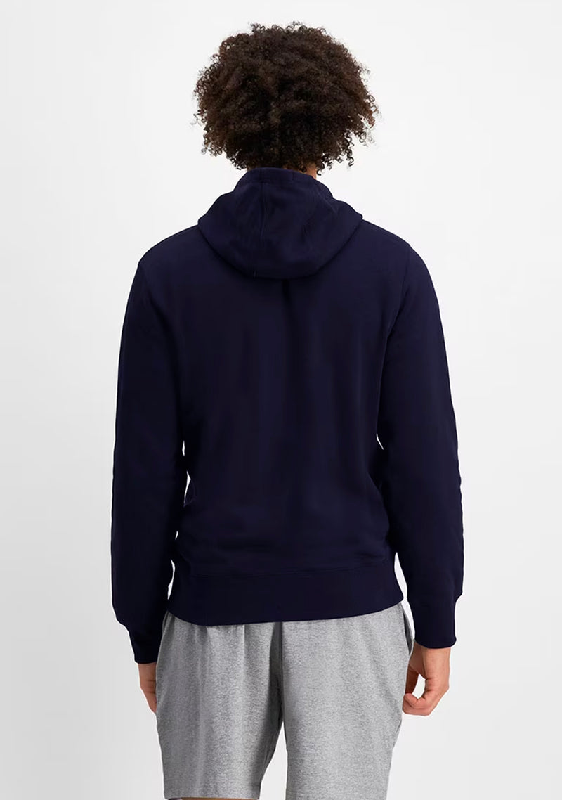 Champion script hoodie navy shop