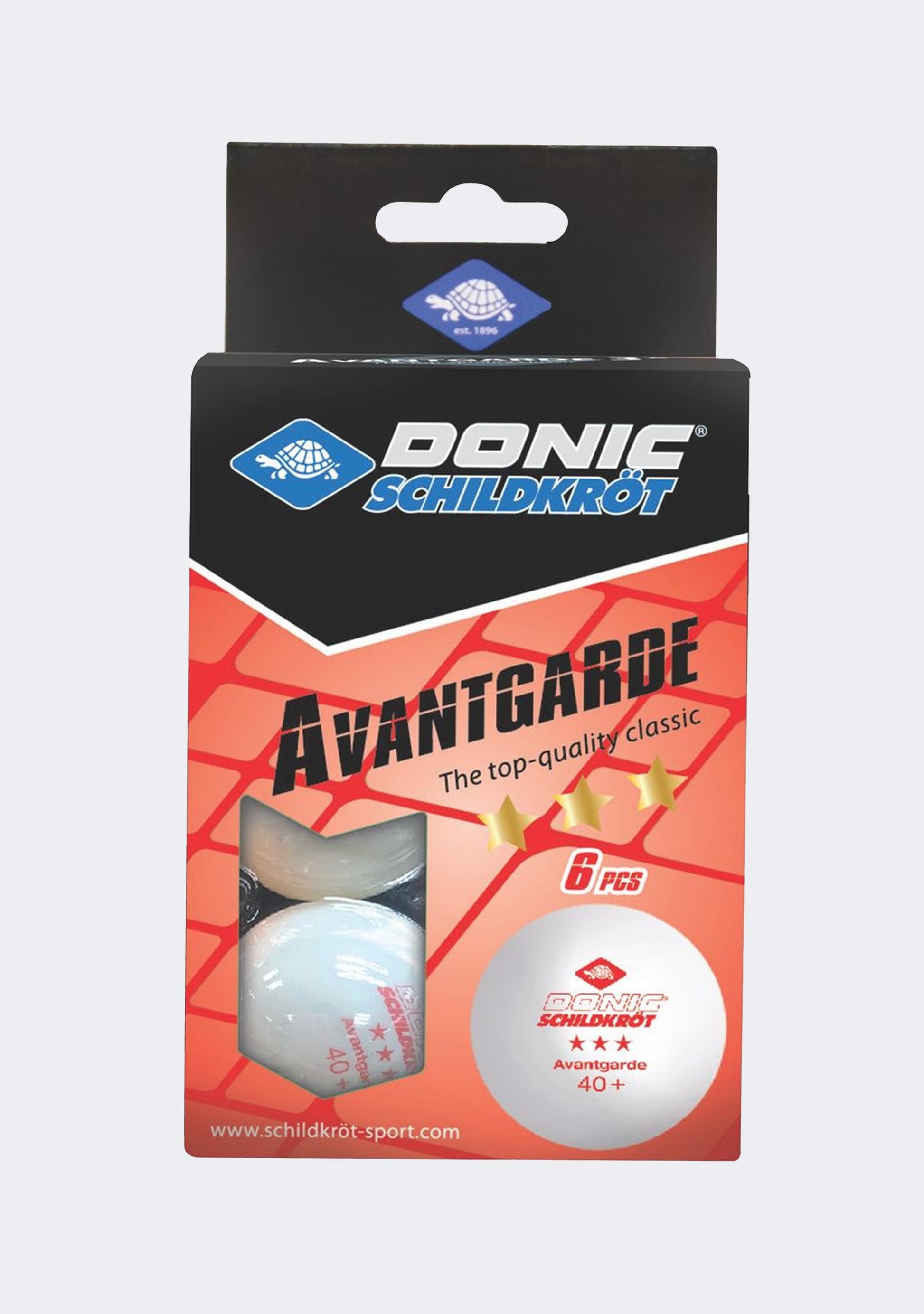 Donic Schildkrot 6 Pack Avantgarde Table Tennis Balls