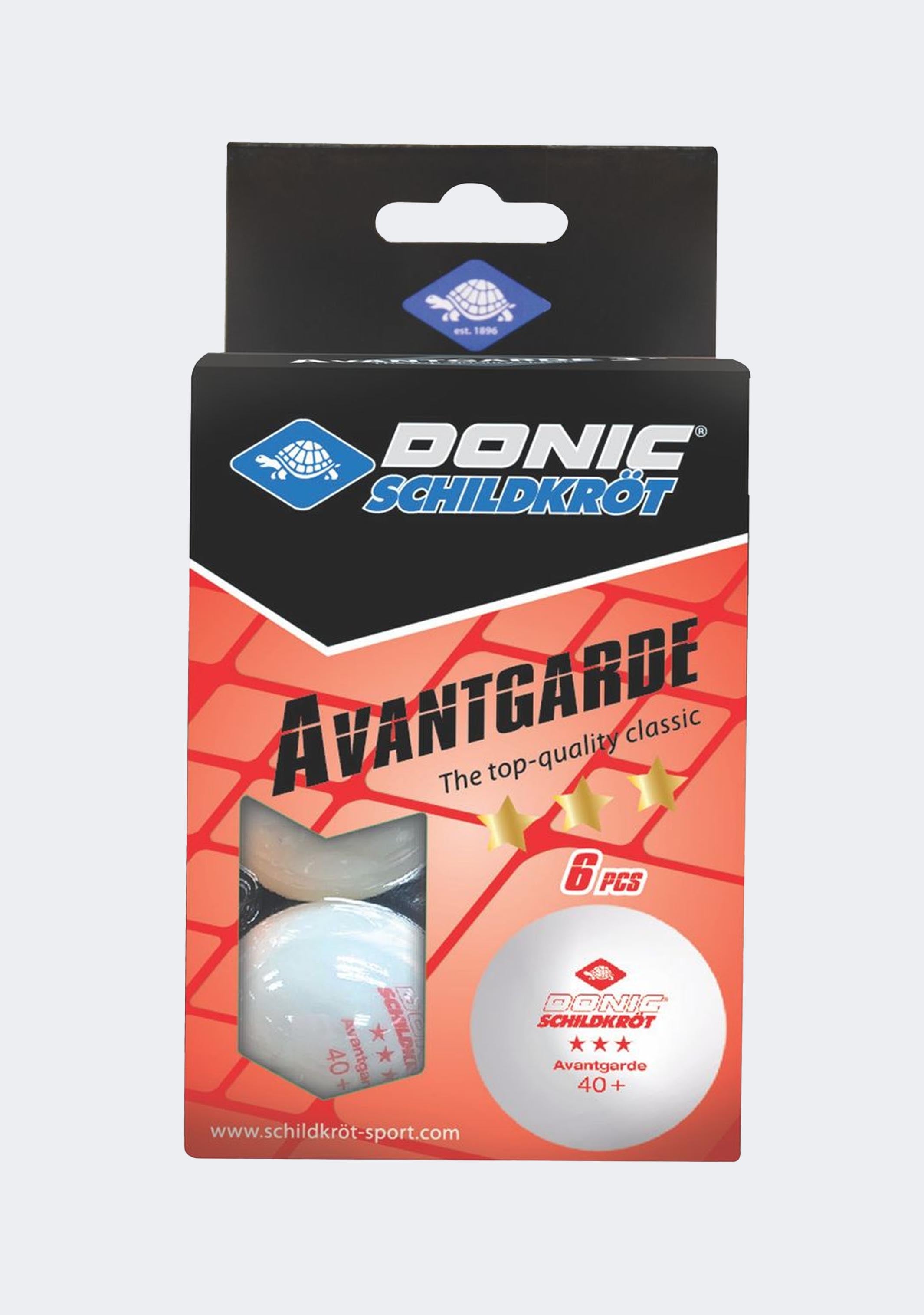 Donic Schildkrot 6 Pack Avantgarde Table Tennis Balls