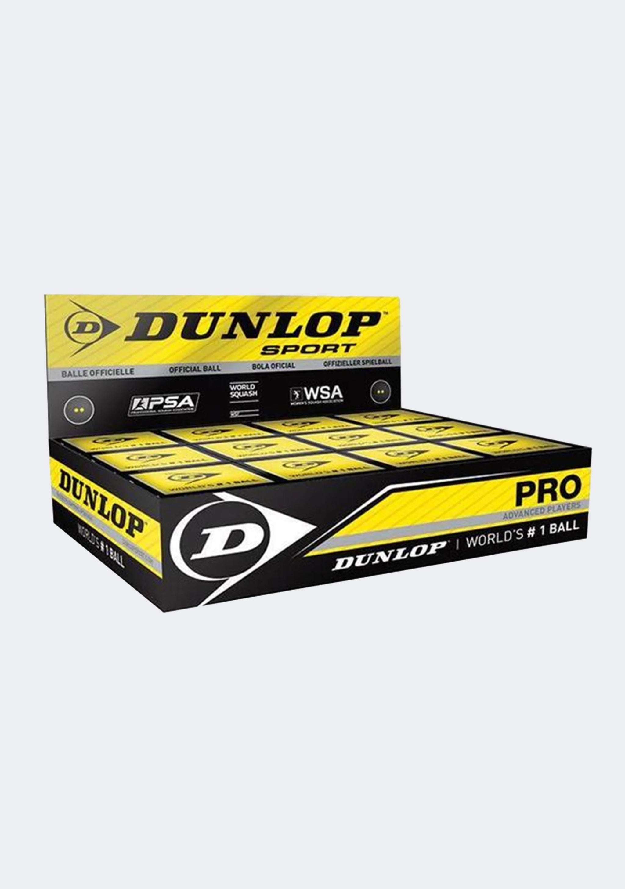 Dunlop Pro Squash Ball (Double Yellow Dot)