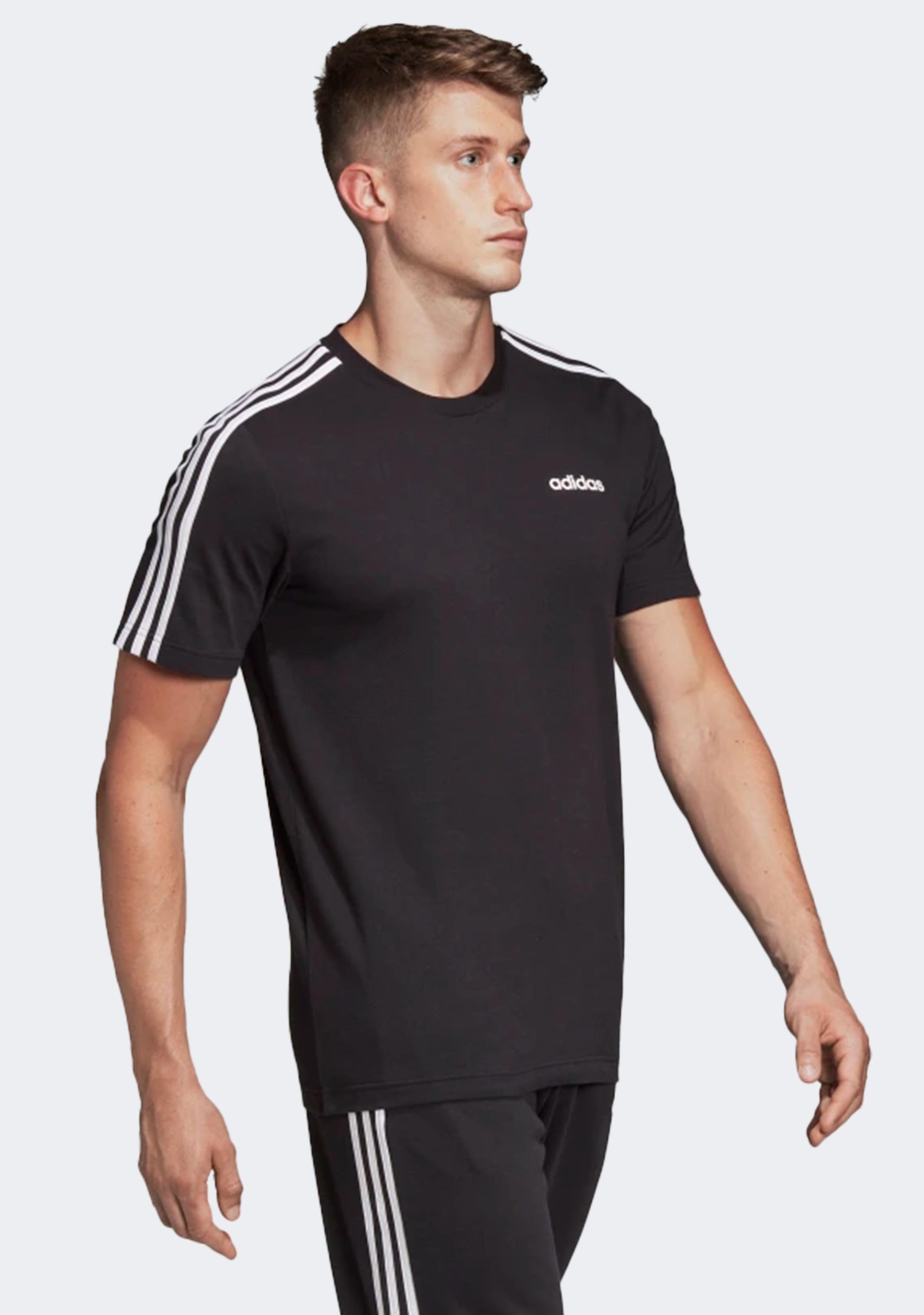 Adidas Men’s Essentials 3 Stripe Tee
