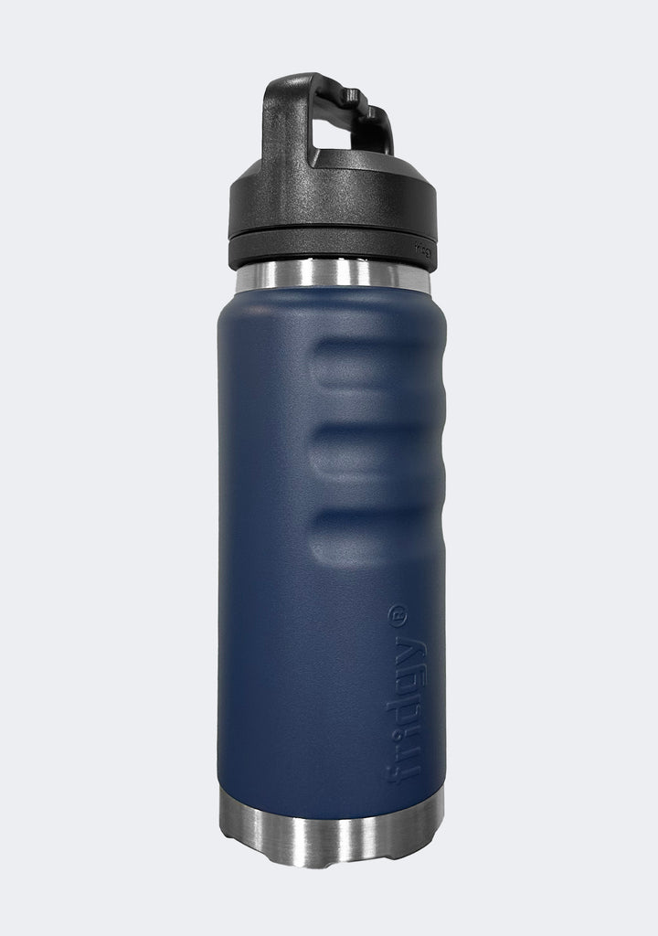 Fridgy 780mL Grip Range Dual Lid Water Bottle Navy