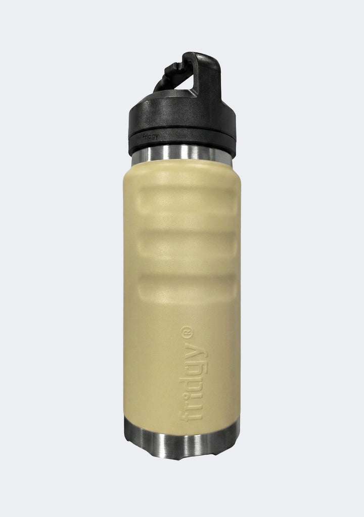 Fridgy 1080mL Grip Range Dual Lid Water Bottle Sandy Taupe