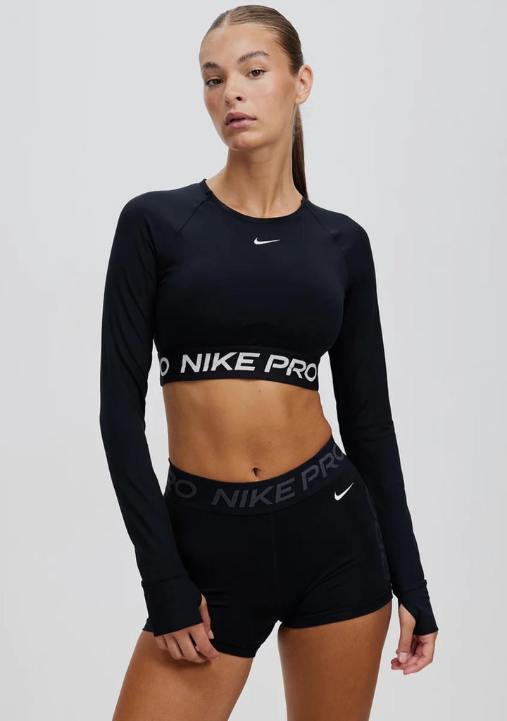 Nike Women's Pro Dri-Fit Cropped Long Sleeve Top