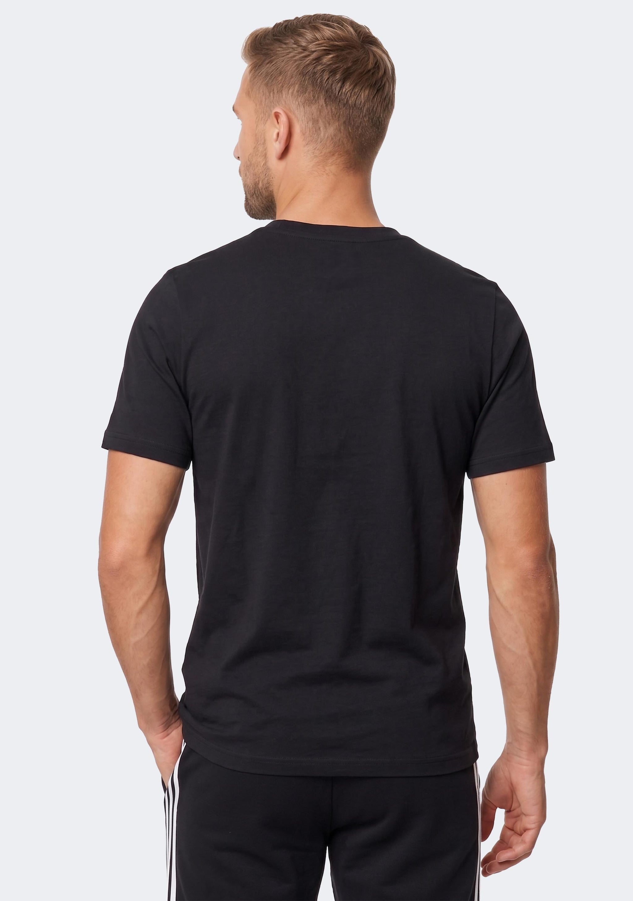 Adidas Men’s Essentials Single Jersey Big Logo Tee Black