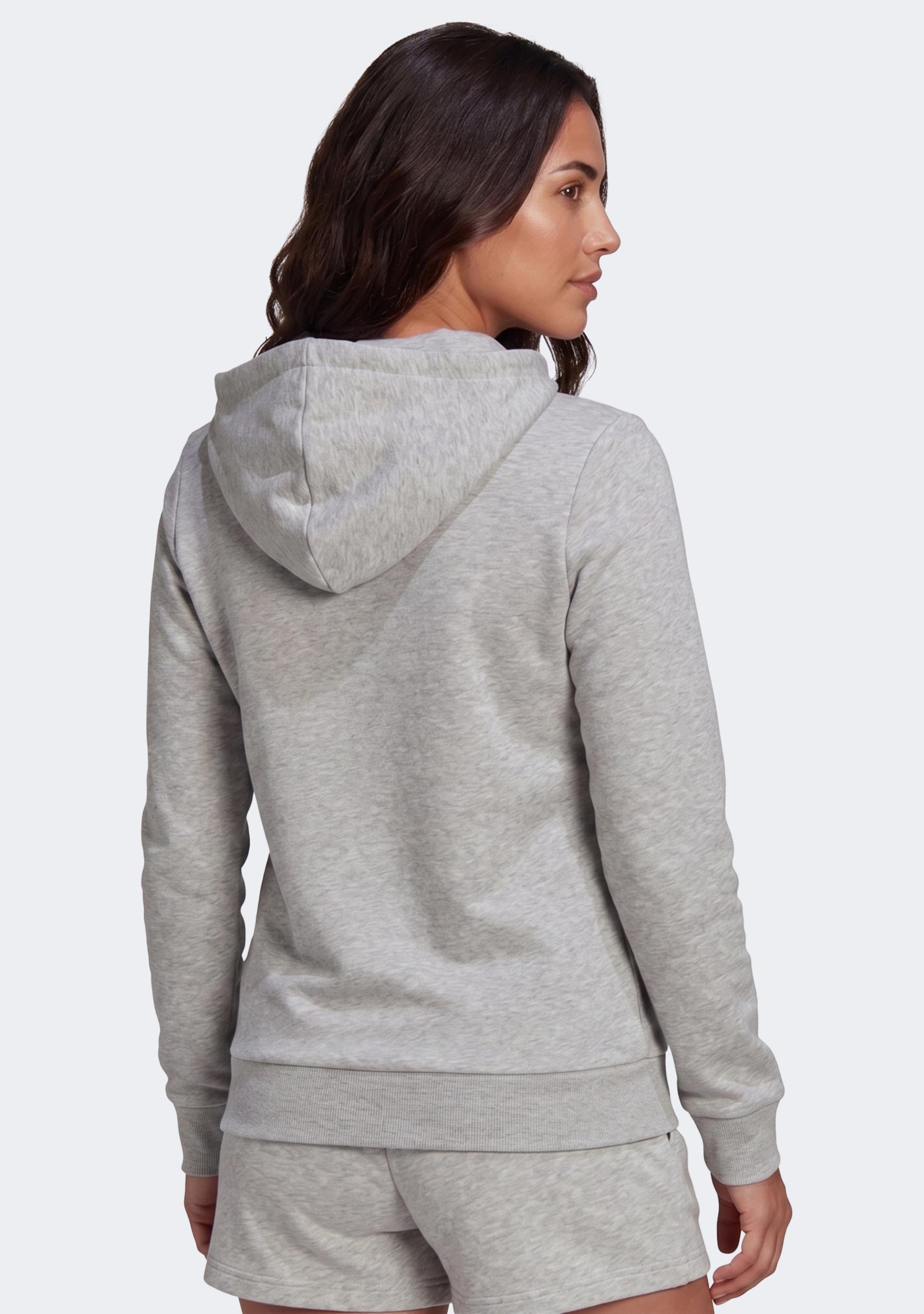 Adidas Women’s Essentials Relaxed Logo Hoodie Grey